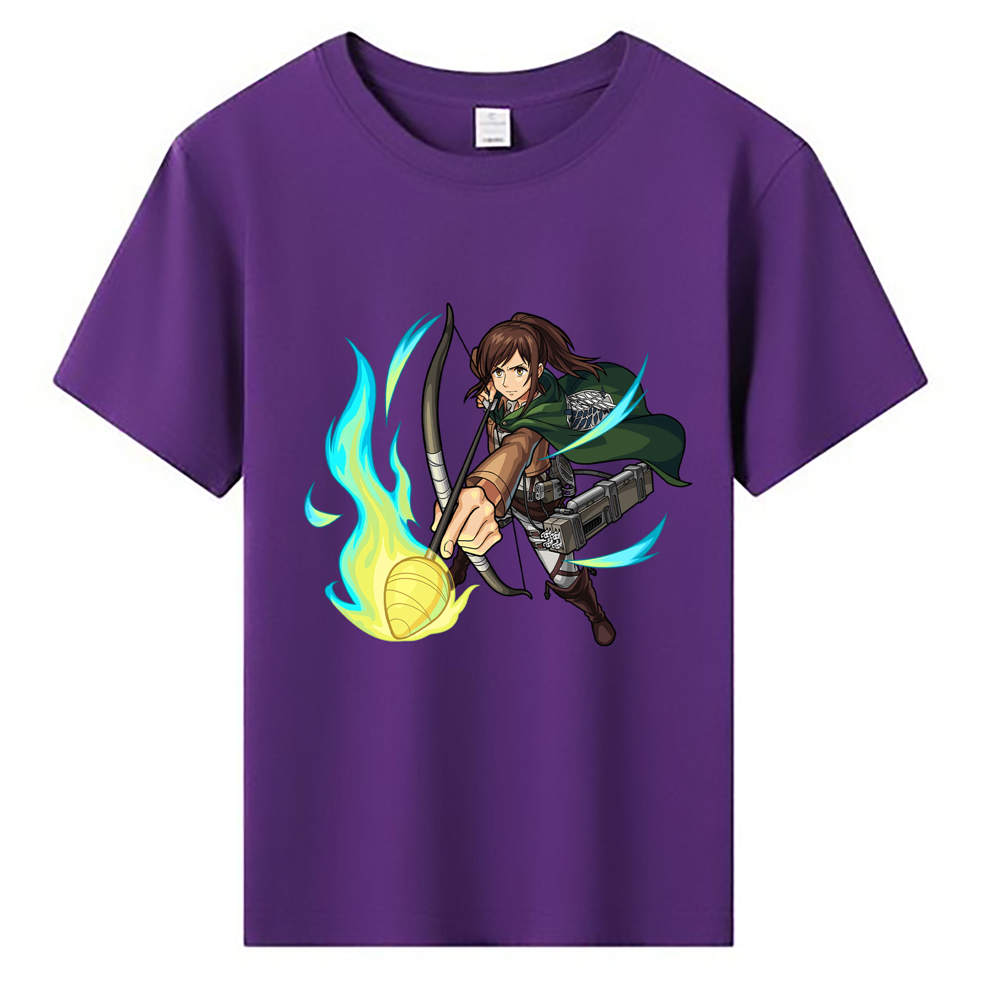 （画像用） 進撃の巨人 サシャ·ブラウス Attack on Titan Sasha Blaus 綿100％キッズTシャツ（フロントプリント）