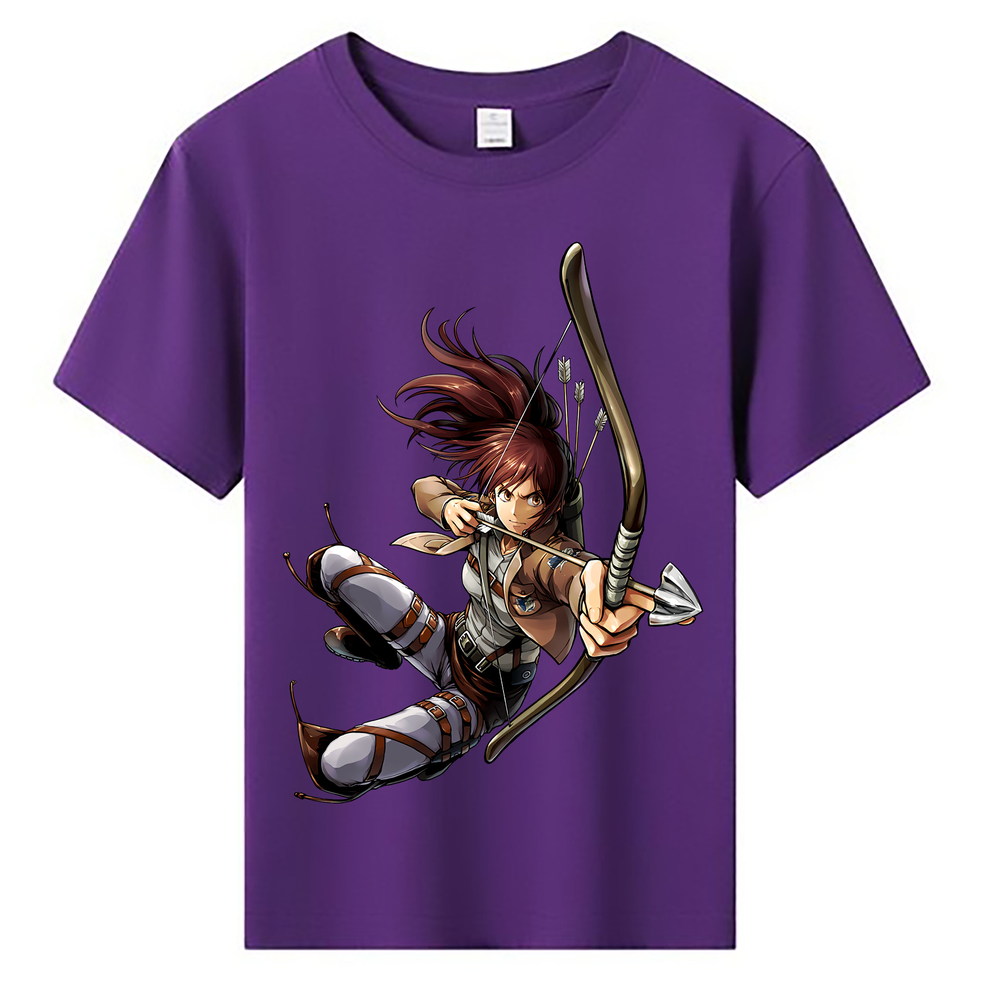 （画像用） 進撃の巨人 サシャ·ブラウス Attack on Titan Sasha Blaus 綿100％キッズTシャツ（フロントプリント）