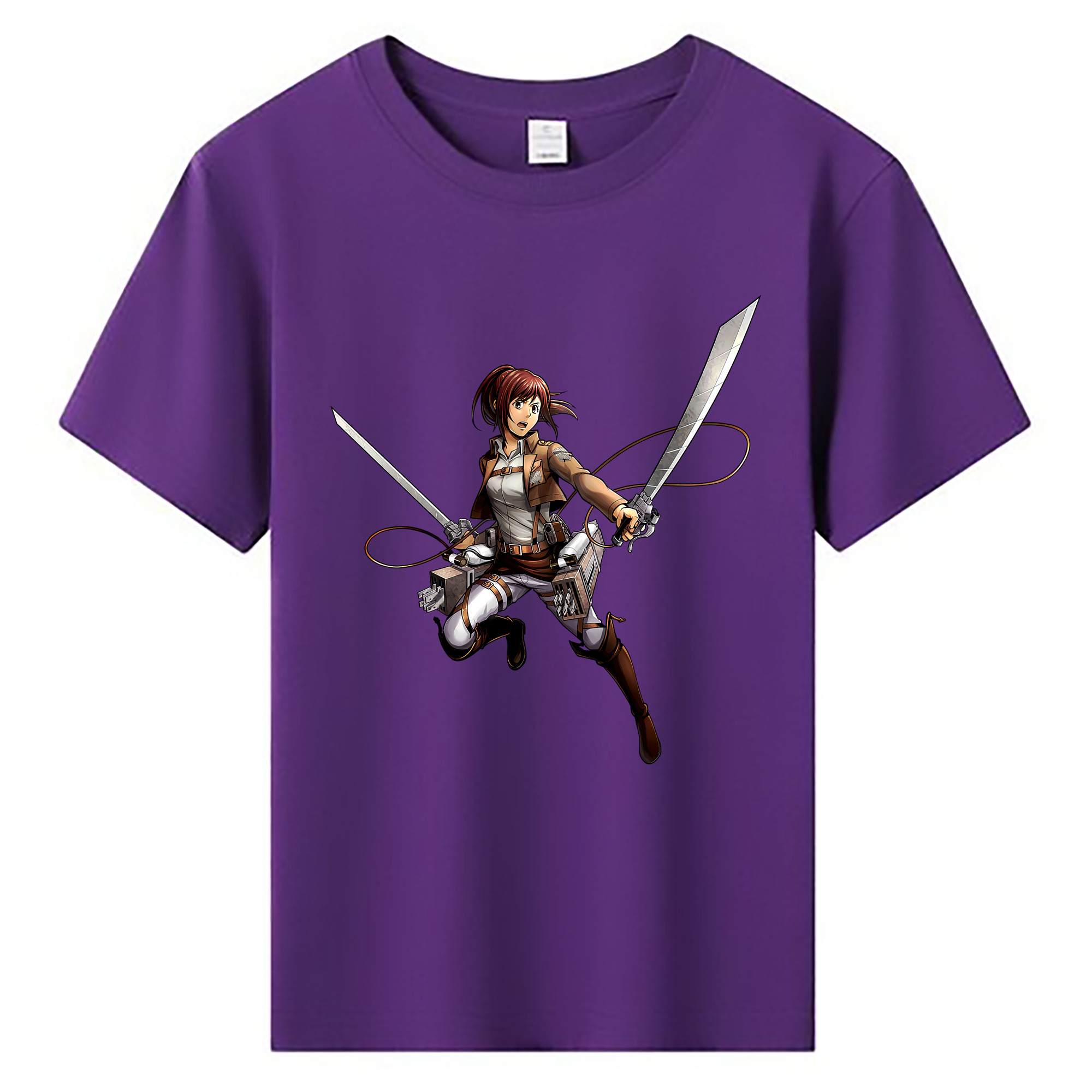 （画像用） 進撃の巨人 サシャ·ブラウス Attack on Titan Sasha Blaus 綿100％キッズTシャツ（フロントプリント）