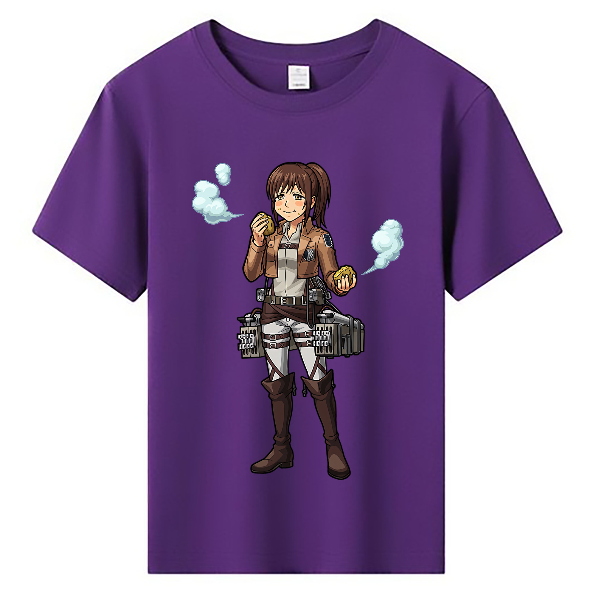 （画像用） 進撃の巨人 サシャ·ブラウス Attack on Titan Sasha Blaus 綿100％キッズTシャツ（フロントプリント）