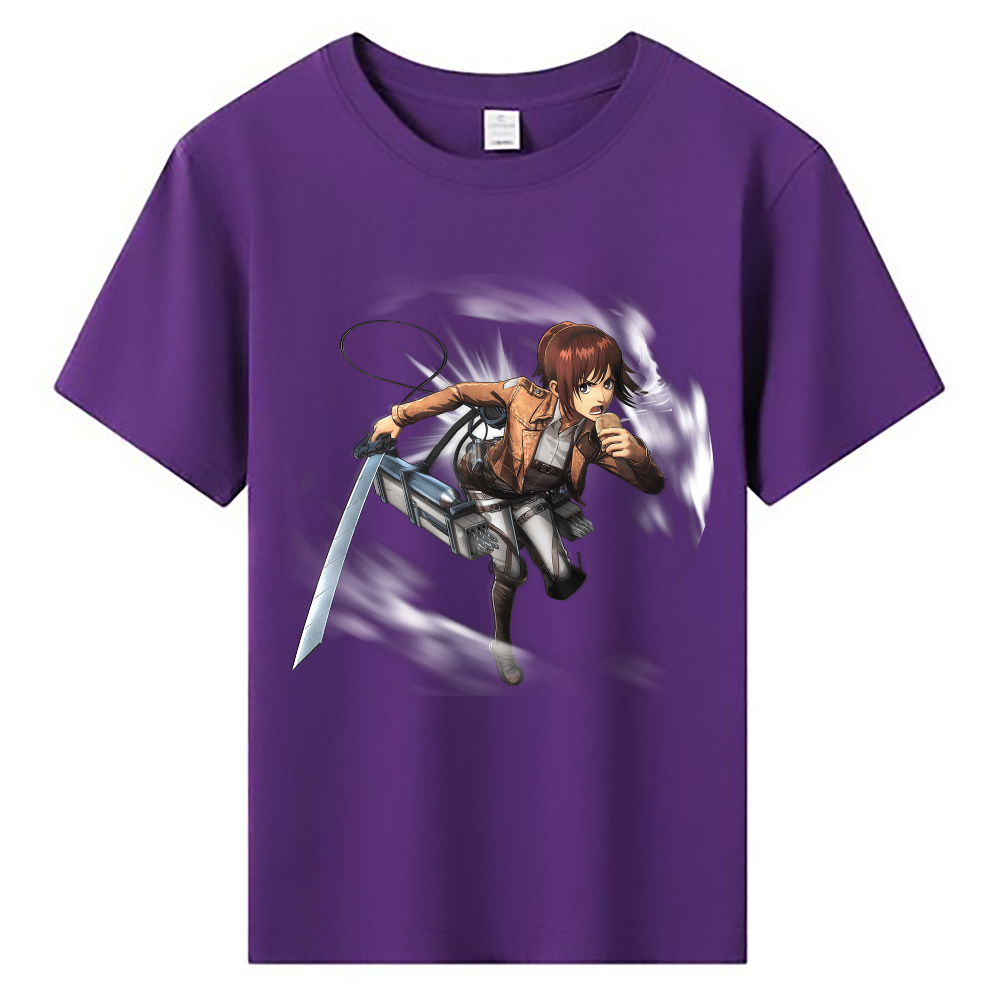 （画像用） 進撃の巨人 サシャ·ブラウス Attack on Titan Sasha Blaus 綿100％キッズTシャツ（フロントプリント）