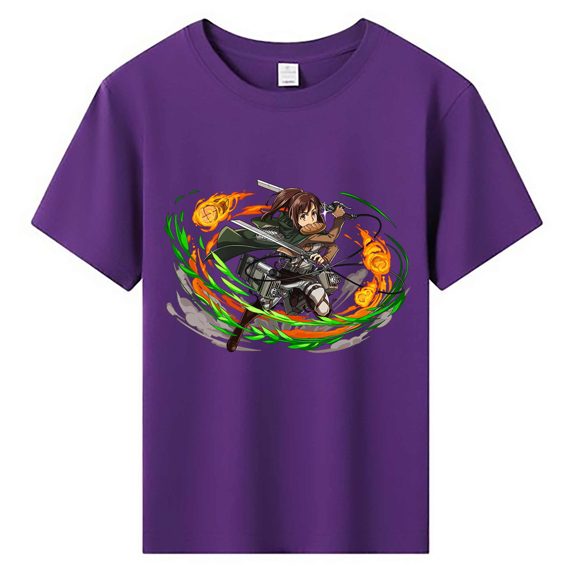 （画像用） 進撃の巨人 サシャ·ブラウス Attack on Titan Sasha Blaus 綿100％キッズTシャツ（フロントプリント）