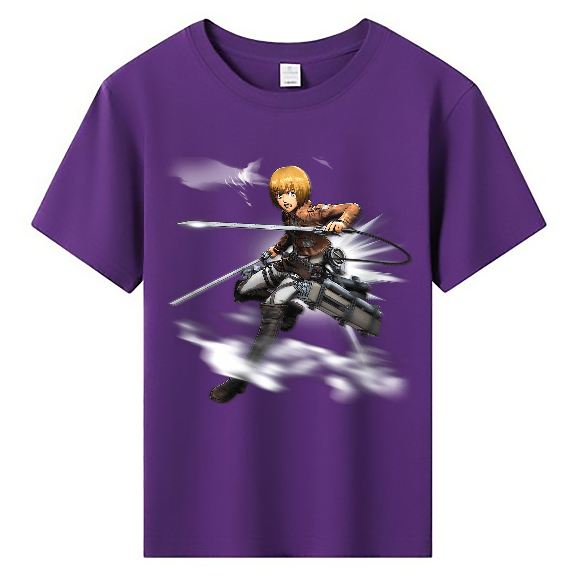 （画像用） 進撃の巨人 アルミン·アルレルト Attack on Titan Armin Arlert 綿100％キッズTシャツ（フロントプリント）