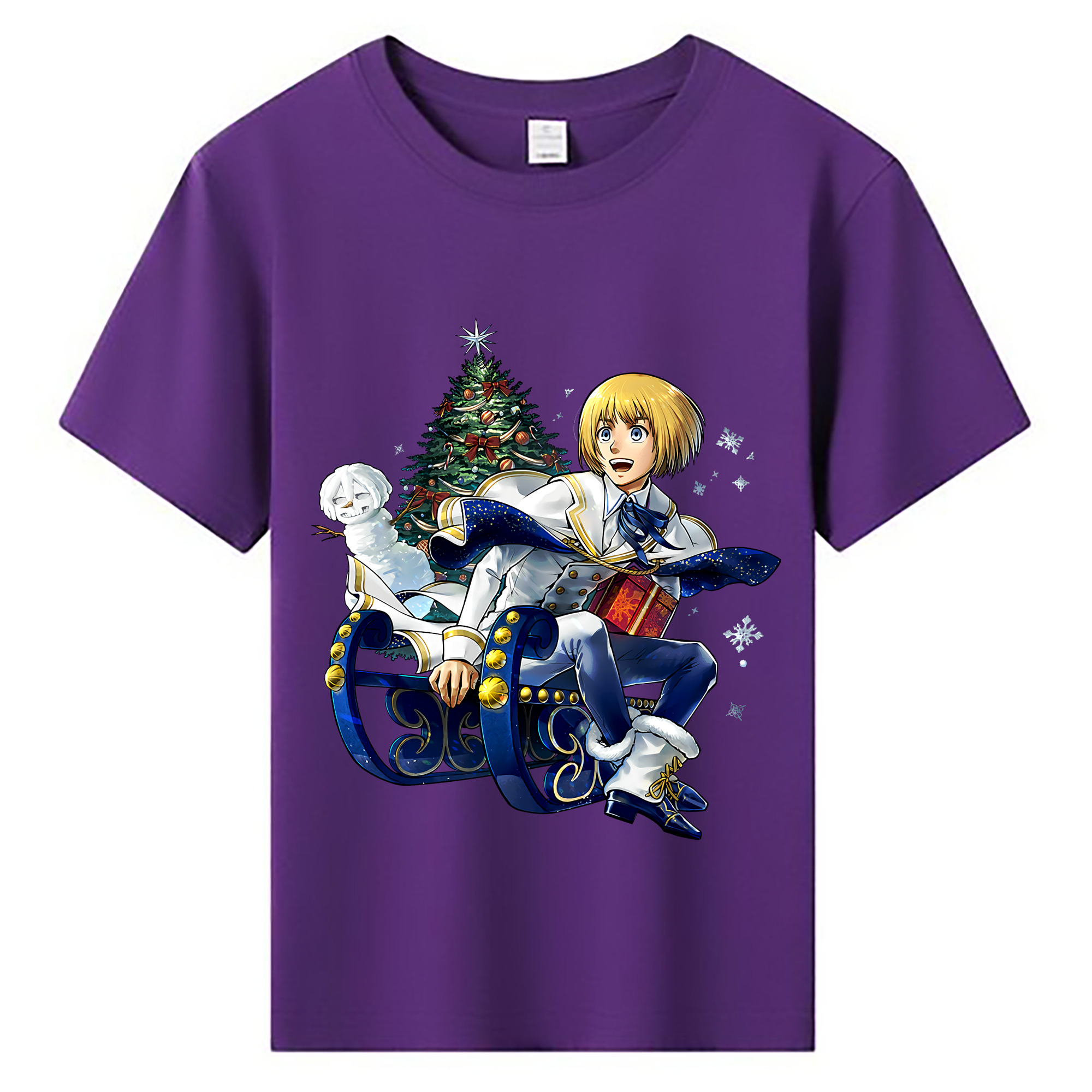 （画像用） 進撃の巨人 アルミン·アルレルト Attack on Titan Armin Arlert 綿100％キッズTシャツ（フロントプリント）