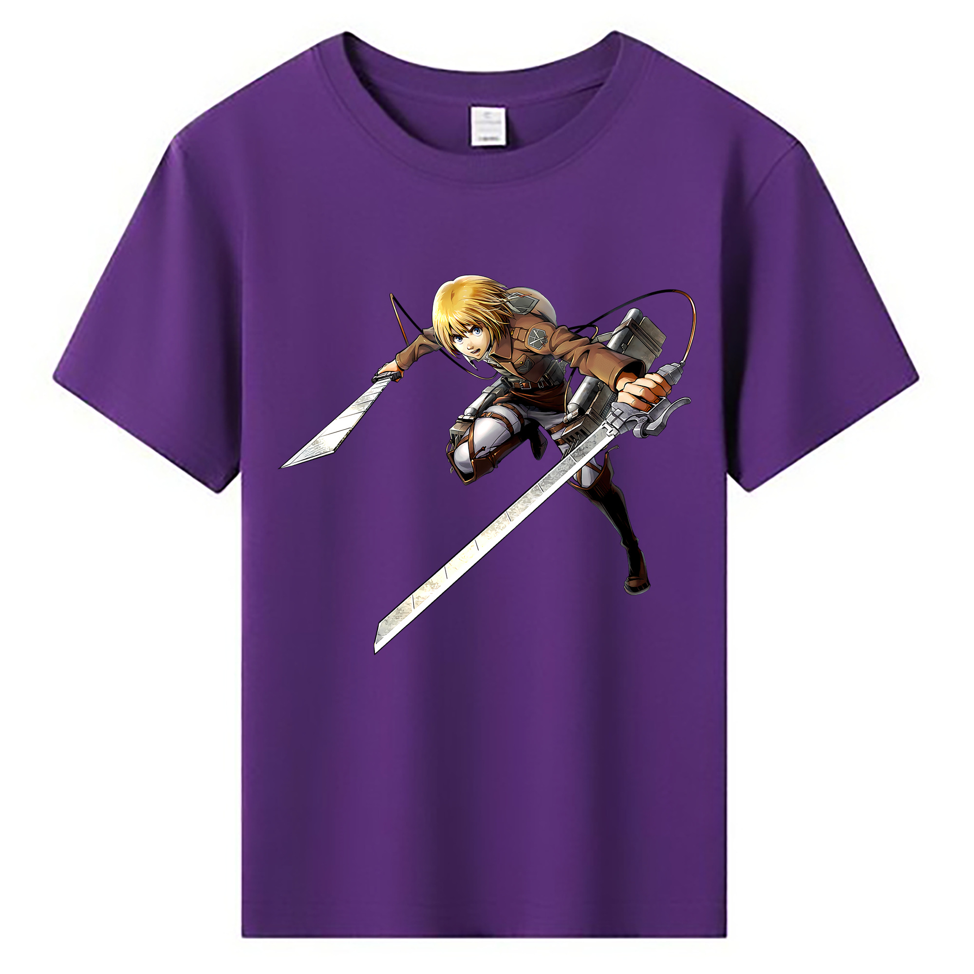 （画像用） 進撃の巨人 アルミン·アルレルト Attack on Titan Armin Arlert 綿100％キッズTシャツ（フロントプリント）