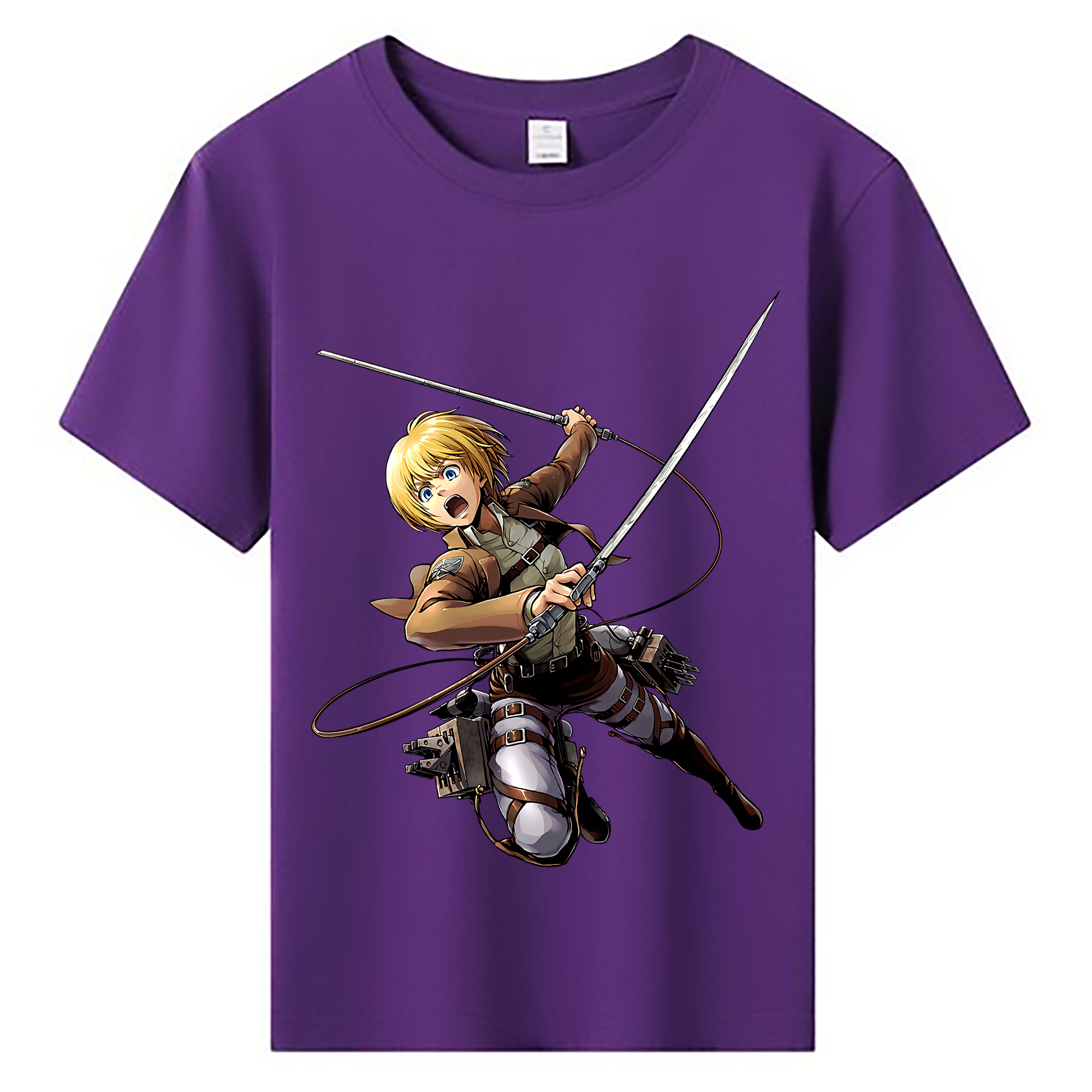 （画像用） 進撃の巨人 アルミン·アルレルト Attack on Titan Armin Arlert 綿100％キッズTシャツ（フロントプリント）