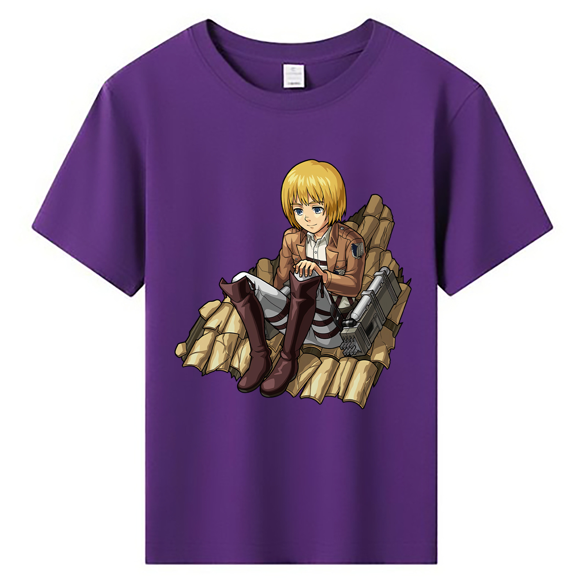 （画像用） 進撃の巨人 アルミン·アルレルト Attack on Titan Armin Arlert 綿100％キッズTシャツ（フロントプリント）