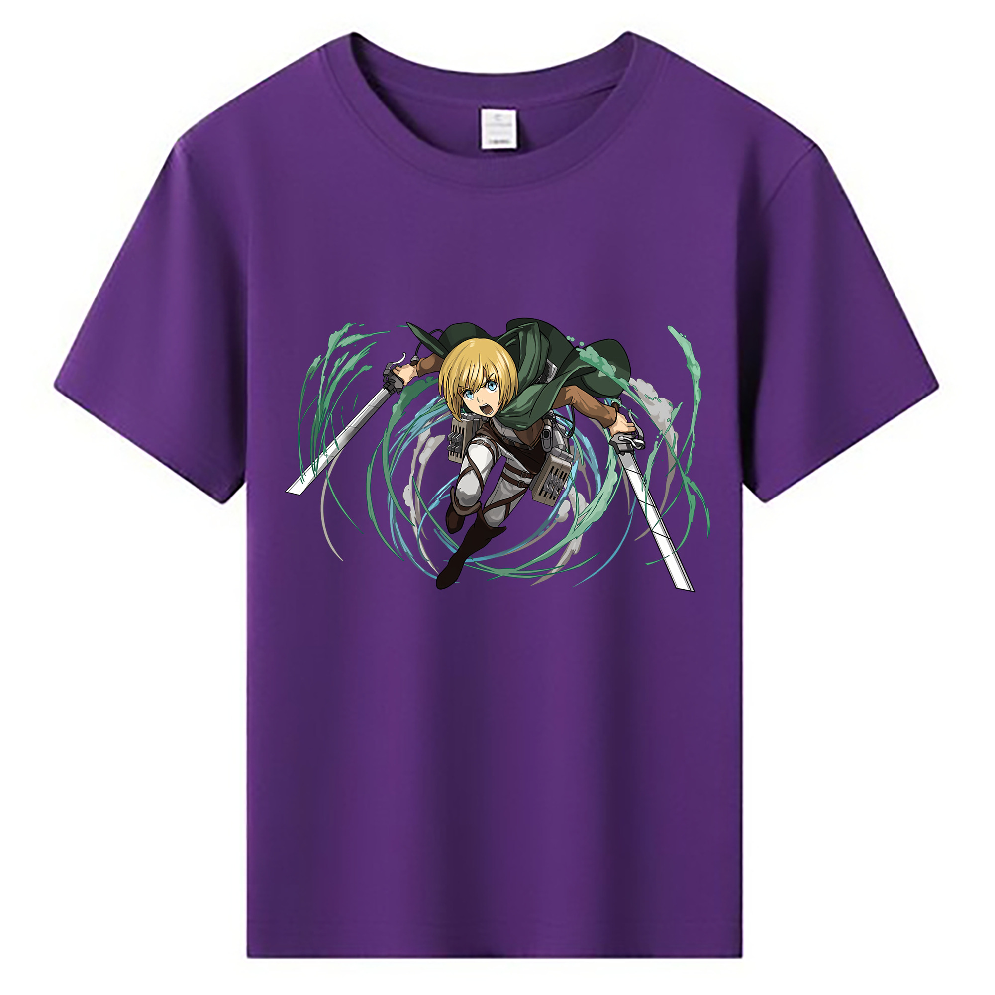 （画像用） 進撃の巨人 アルミン·アルレルト Attack on Titan Armin Arlert 綿100％キッズTシャツ（フロントプリント）