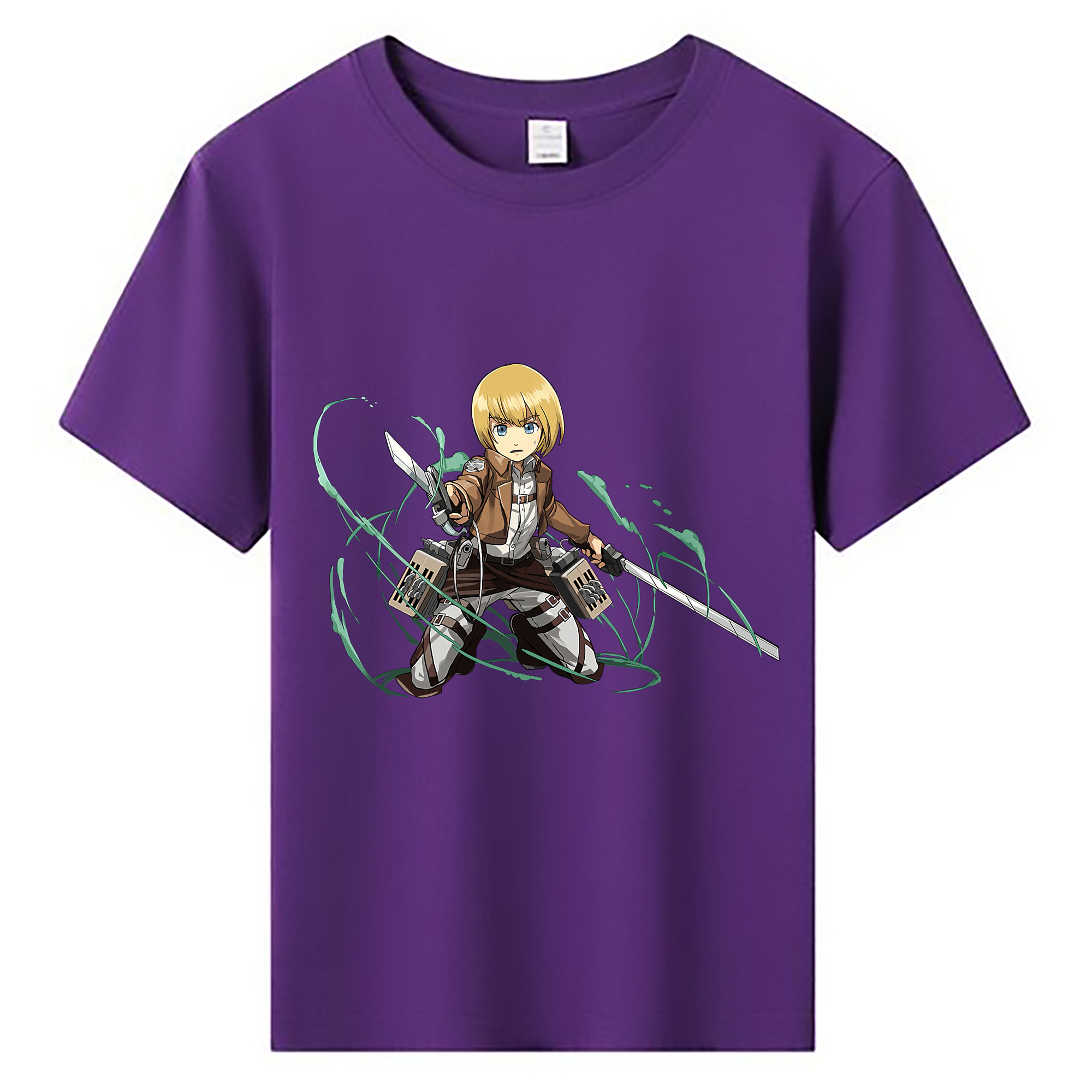 （画像用） 進撃の巨人 アルミン·アルレルト Attack on Titan Armin Arlert 綿100％キッズTシャツ（フロントプリント）