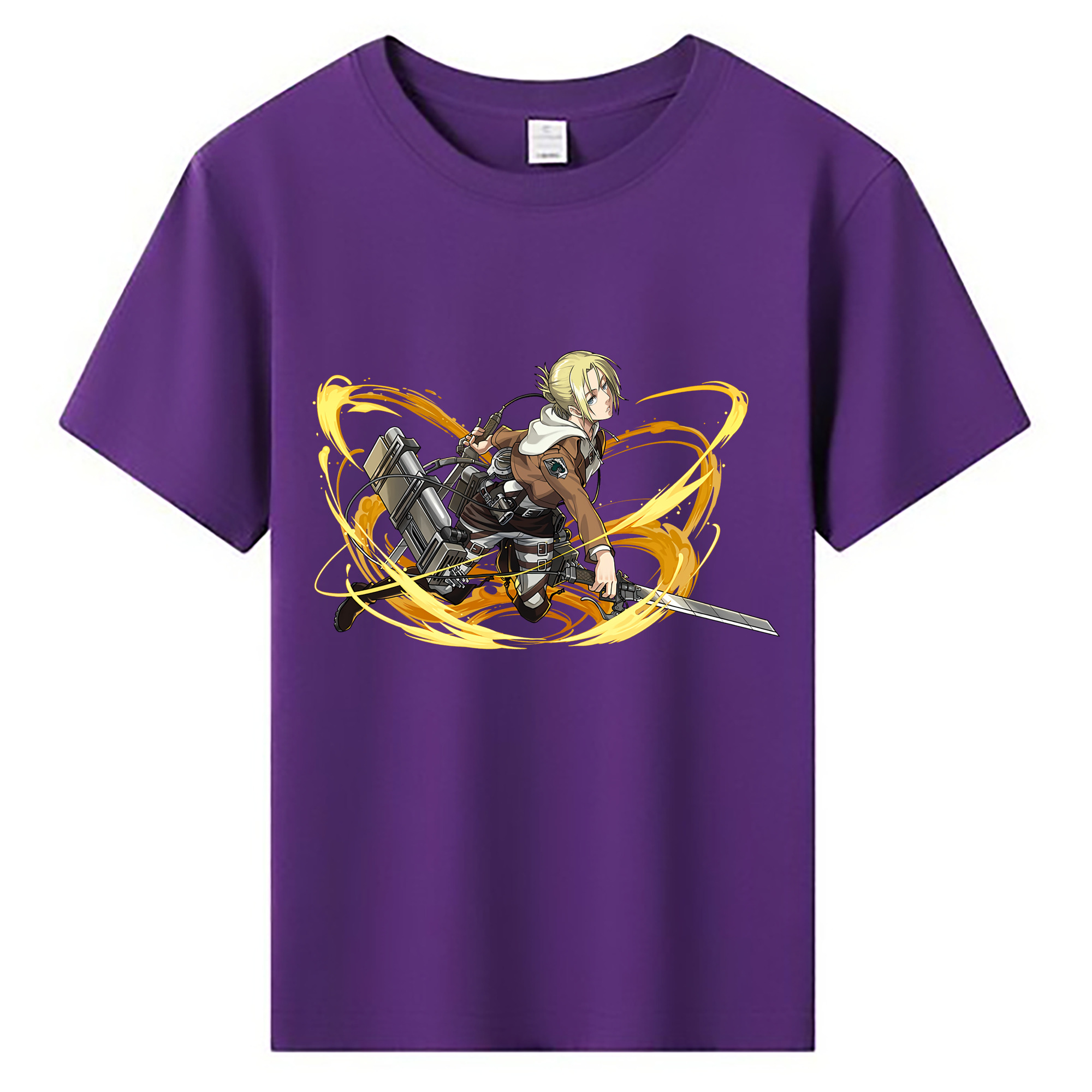 （画像用） 進撃の巨人 アニ・レオンハート Attack on Titan Annie Leonhart 綿100％キッズTシャツ（フロントプリント）