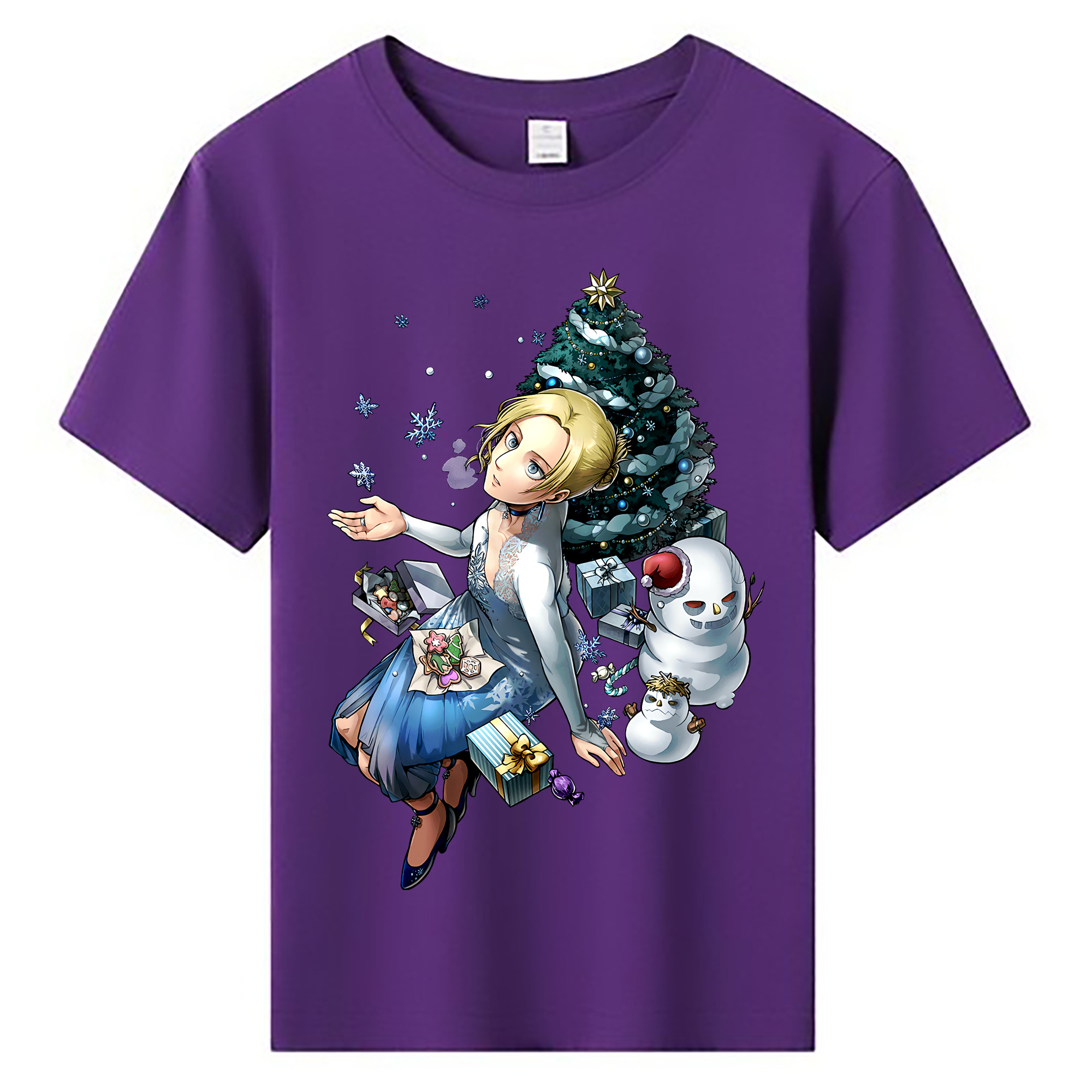 （画像用） 進撃の巨人 アニ・レオンハート Attack on Titan Annie Leonhart 綿100％キッズTシャツ（フロントプリント）
