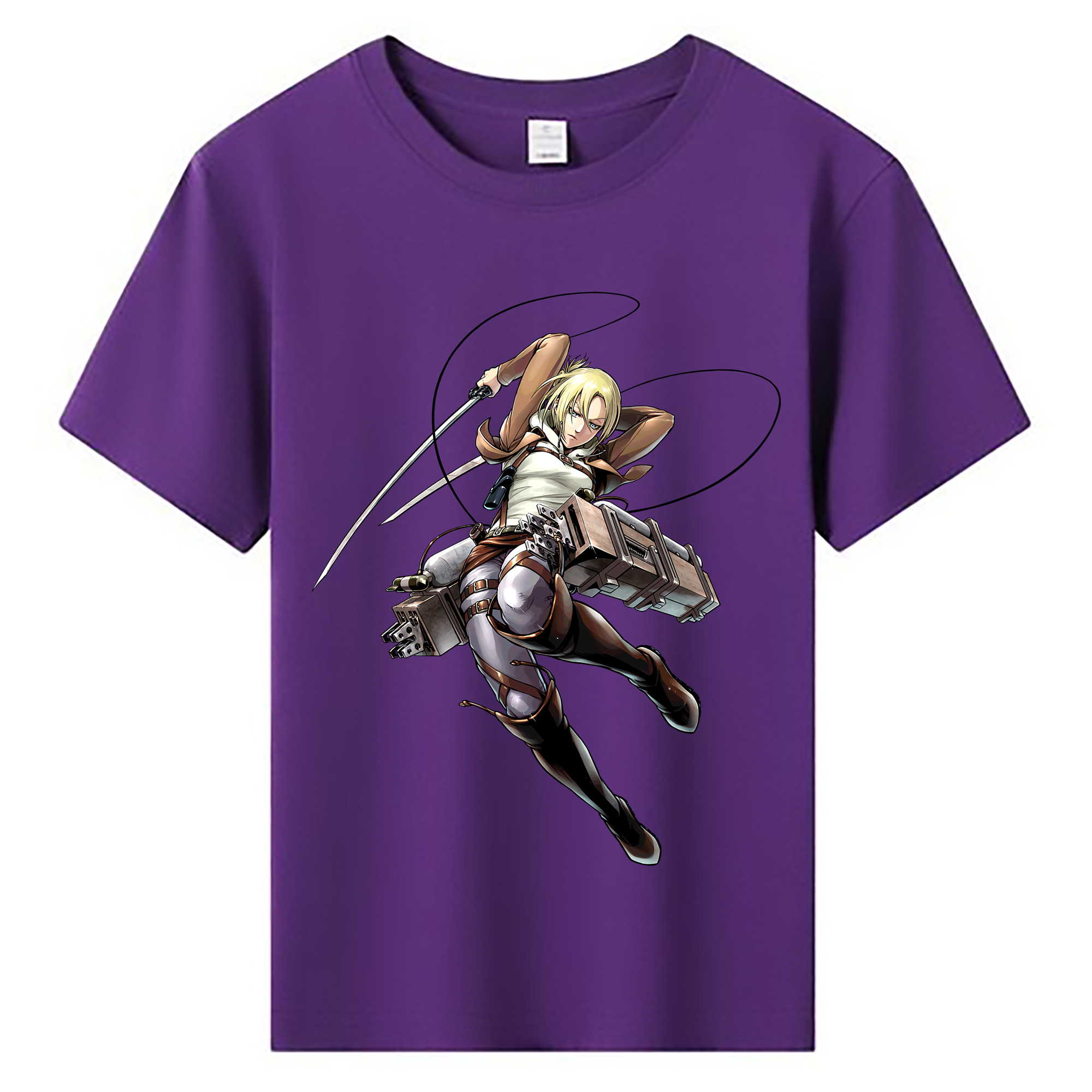 （画像用） 進撃の巨人 アニ・レオンハート Attack on Titan Annie Leonhart 綿100％キッズTシャツ（フロントプリント）