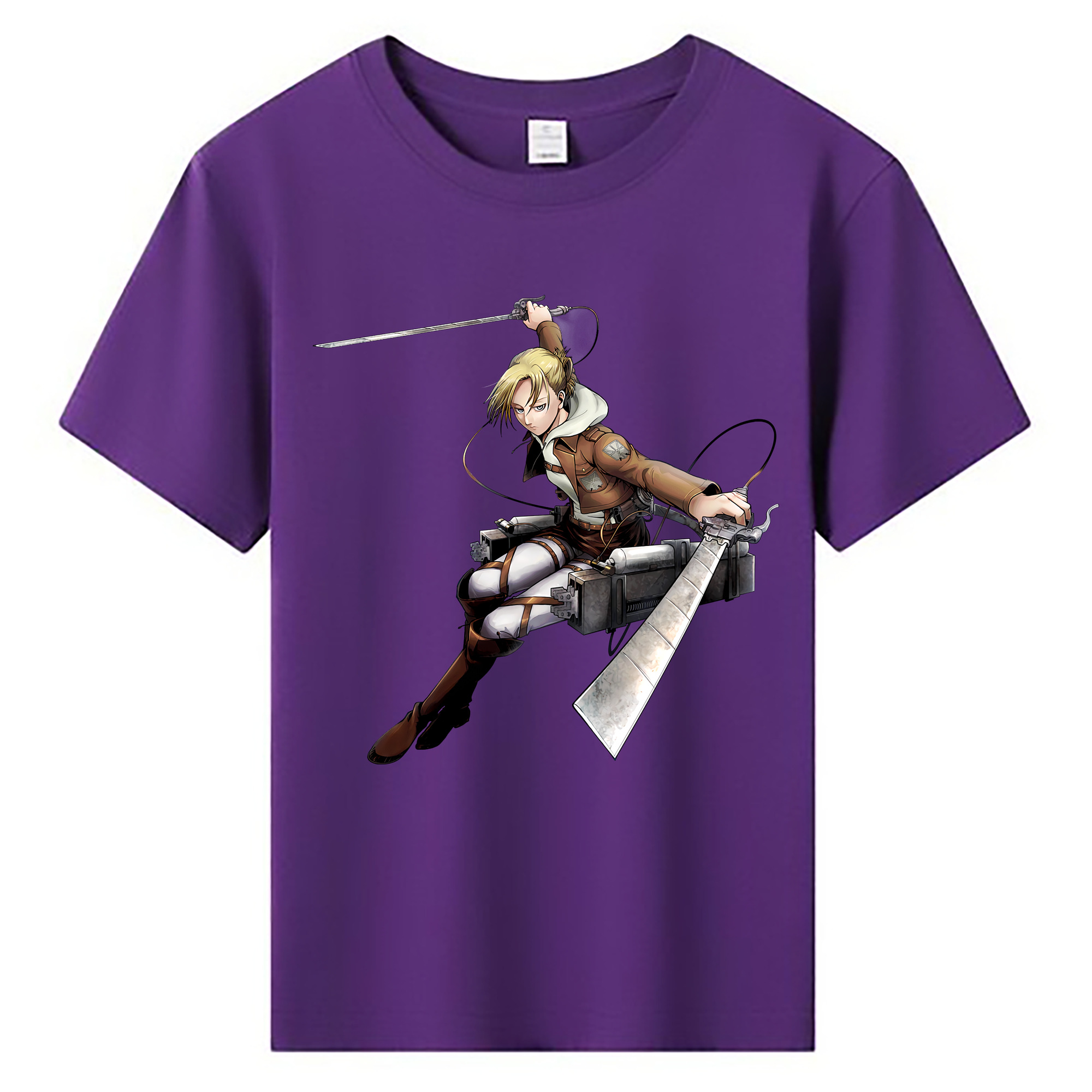 （画像用） 進撃の巨人 アニ・レオンハート Attack on Titan Annie Leonhart 綿100％キッズTシャツ（フロントプリント）