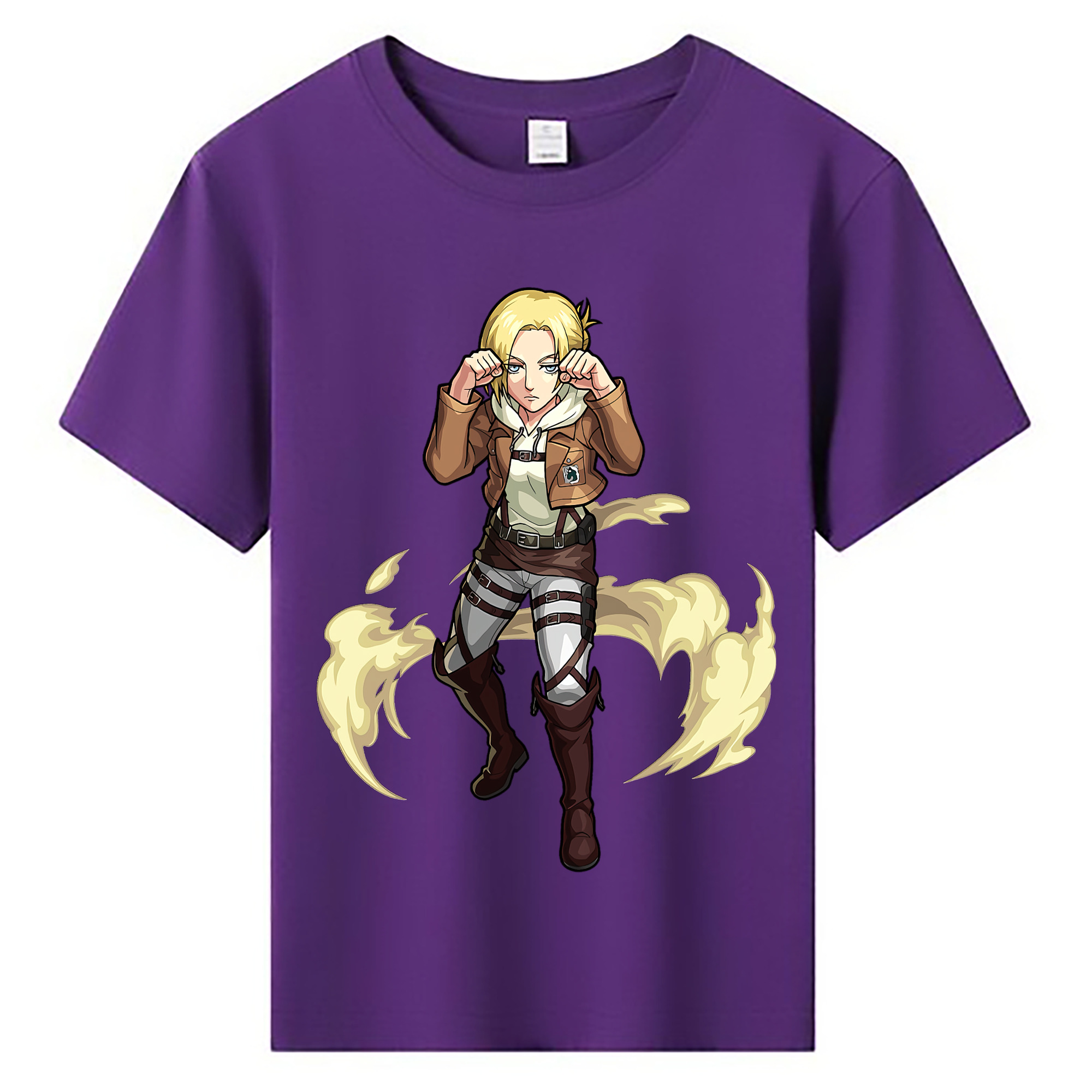 （画像用） 進撃の巨人 アニ・レオンハート Attack on Titan Annie Leonhart 綿100％キッズTシャツ（フロントプリント）
