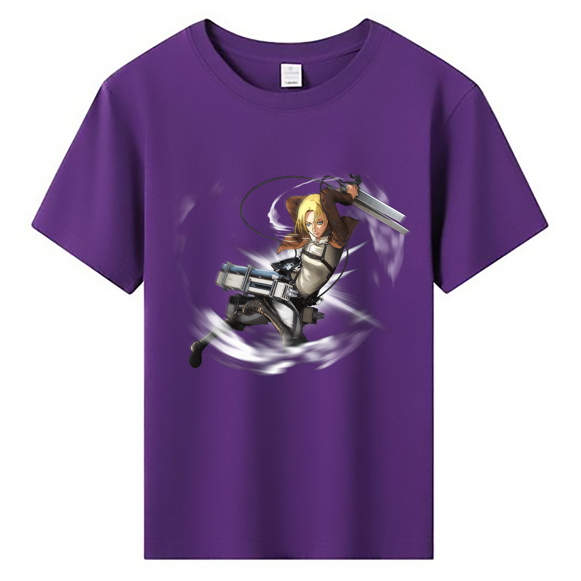 （画像用） 進撃の巨人 アニ・レオンハート Attack on Titan Annie Leonhart 綿100％キッズTシャツ（フロントプリント）