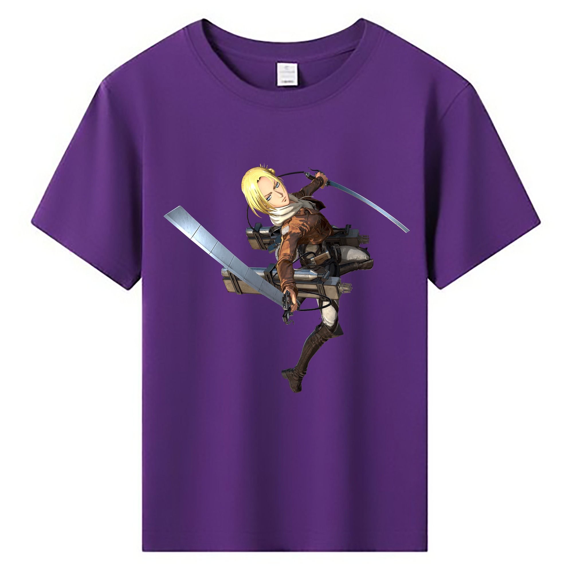 （画像用） 進撃の巨人 アニ・レオンハート Attack on Titan Annie Leonhart 綿100％キッズTシャツ（フロントプリント）