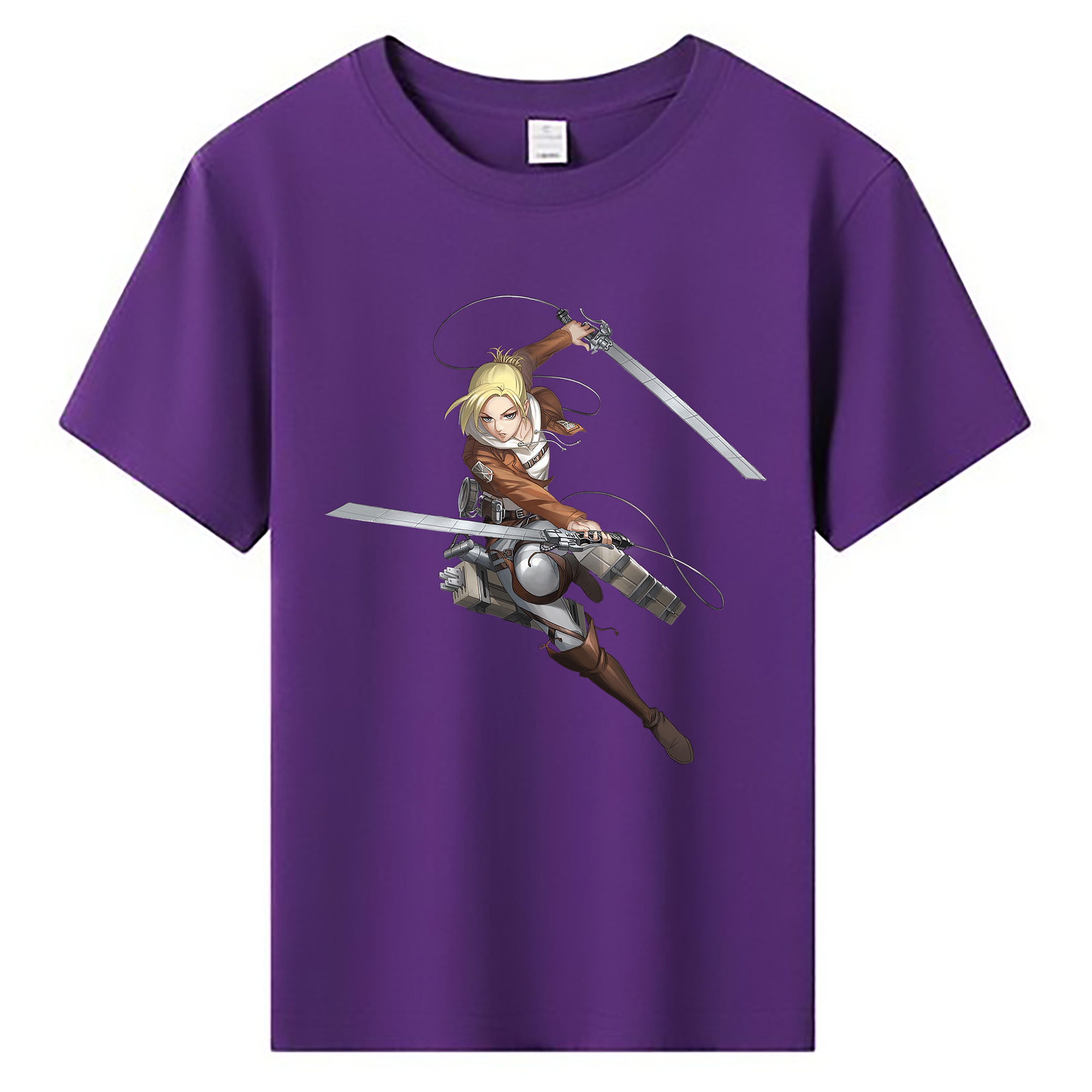 （画像用） 進撃の巨人 アニ・レオンハート Attack on Titan Annie Leonhart 綿100％キッズTシャツ（フロントプリント）