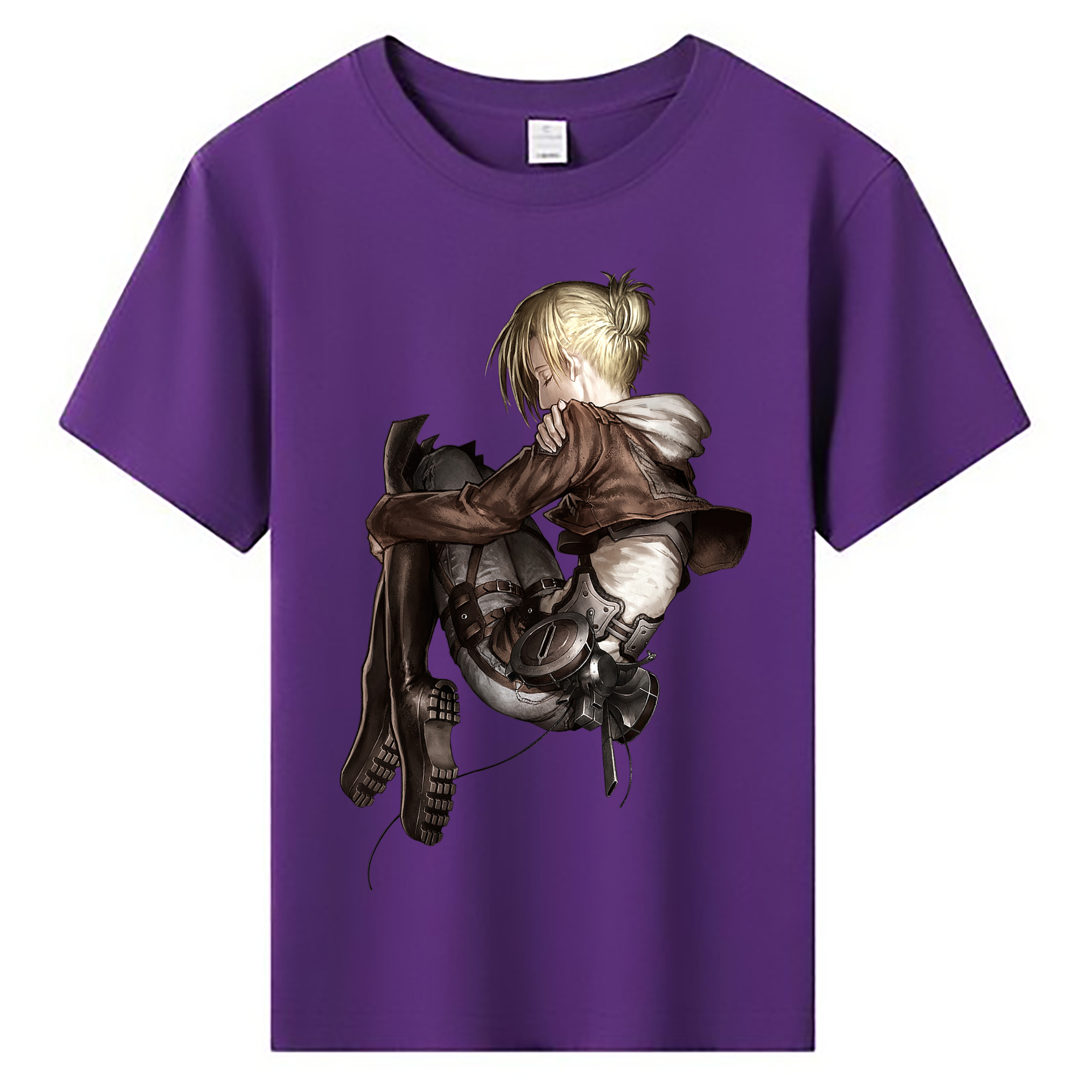 （画像用） 進撃の巨人 アニ・レオンハート Attack on Titan Annie Leonhart 綿100％キッズTシャツ（フロントプリント）