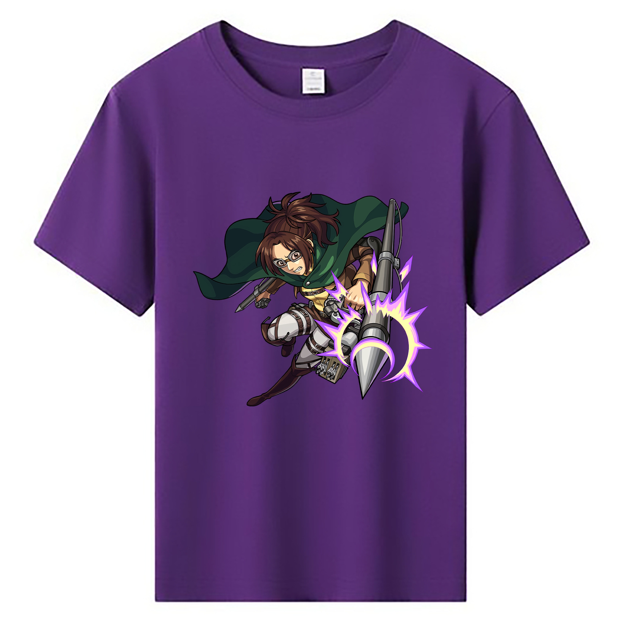 （画像用） 進撃の巨人 ハンジ·ゾエ Attack on Titan Hanji Zoe 綿100％キッズTシャツ（フロントプリント）