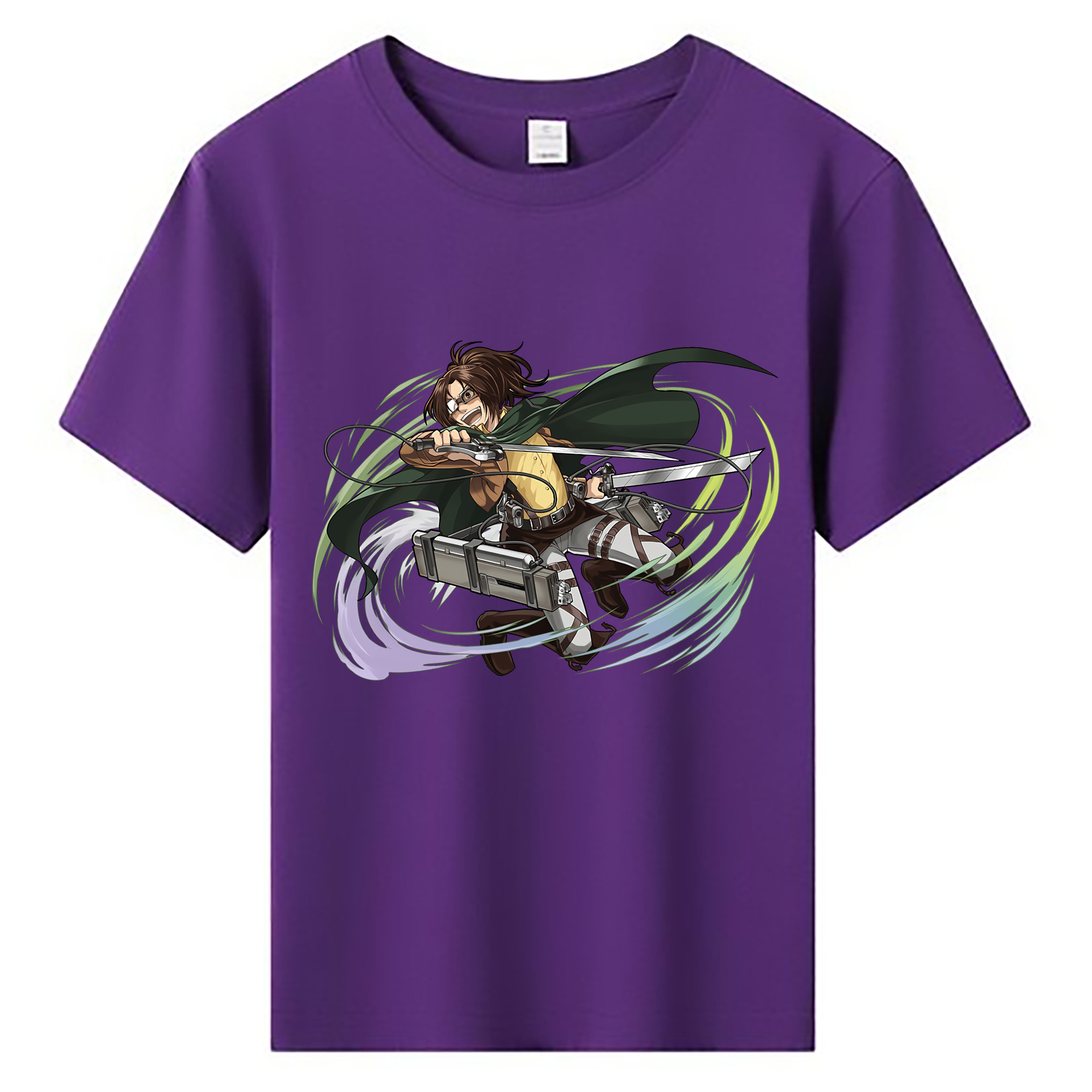 （画像用） 進撃の巨人 ハンジ·ゾエ Attack on Titan Hanji Zoe 綿100％キッズTシャツ（フロントプリント）
