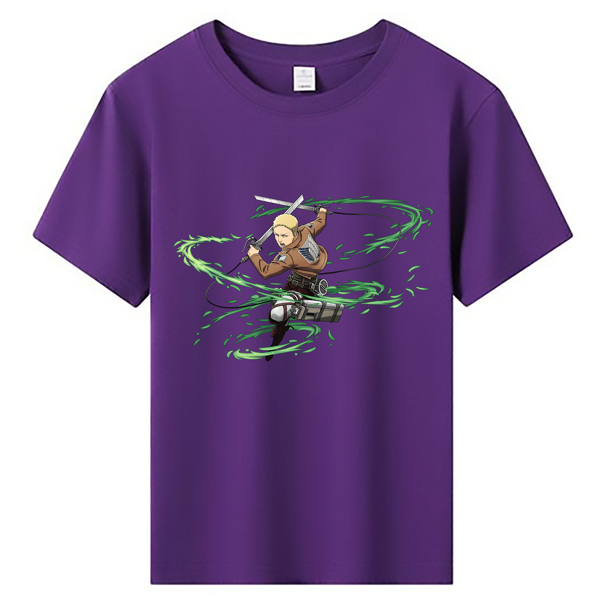（画像用） 進撃の巨人 ライナー・ブラウン Attack on Titan Reiner Braun 綿100％キッズTシャツ（フロントプリント）