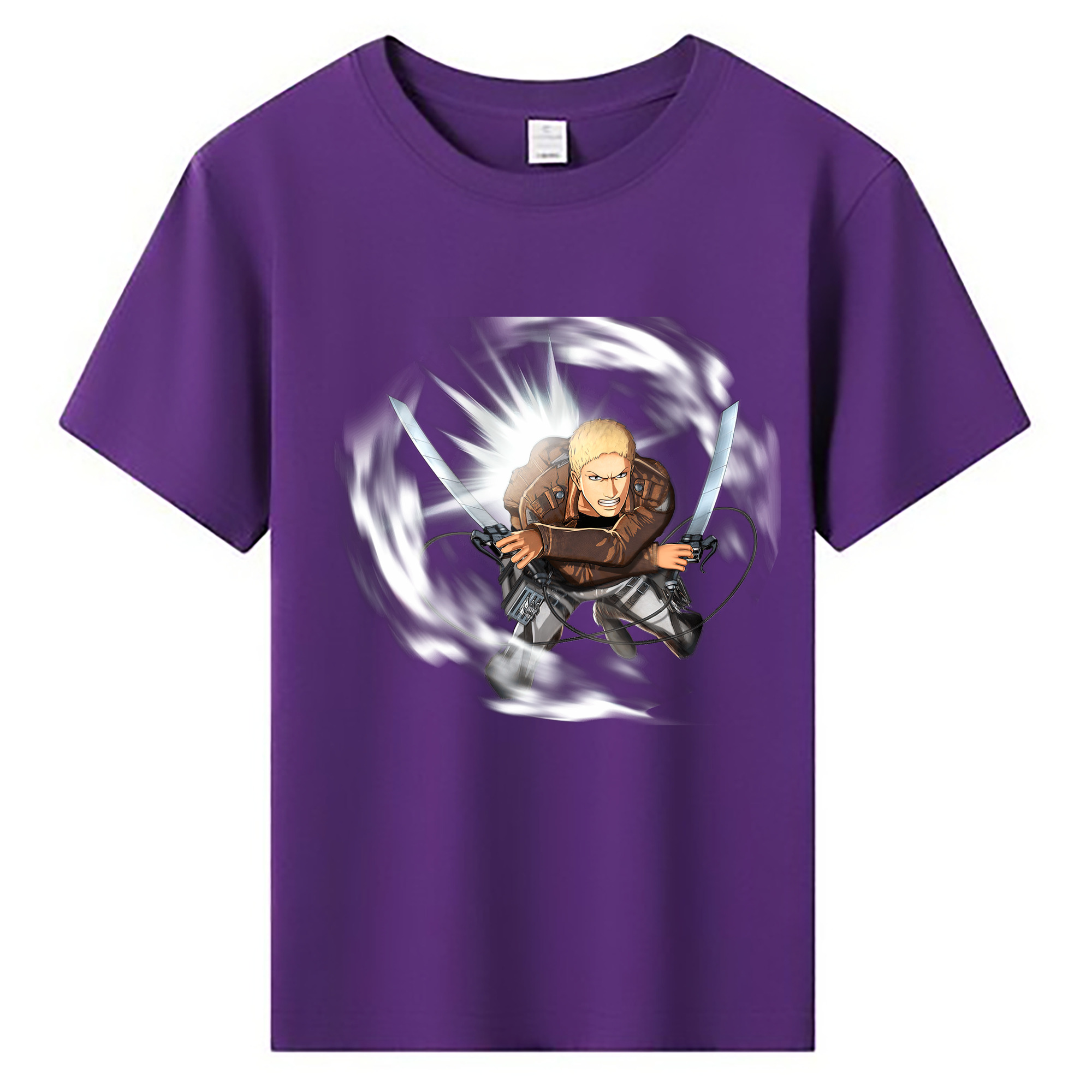 （画像用） 進撃の巨人 ライナー・ブラウン Attack on Titan Reiner Braun 綿100％キッズTシャツ（フロントプリント）
