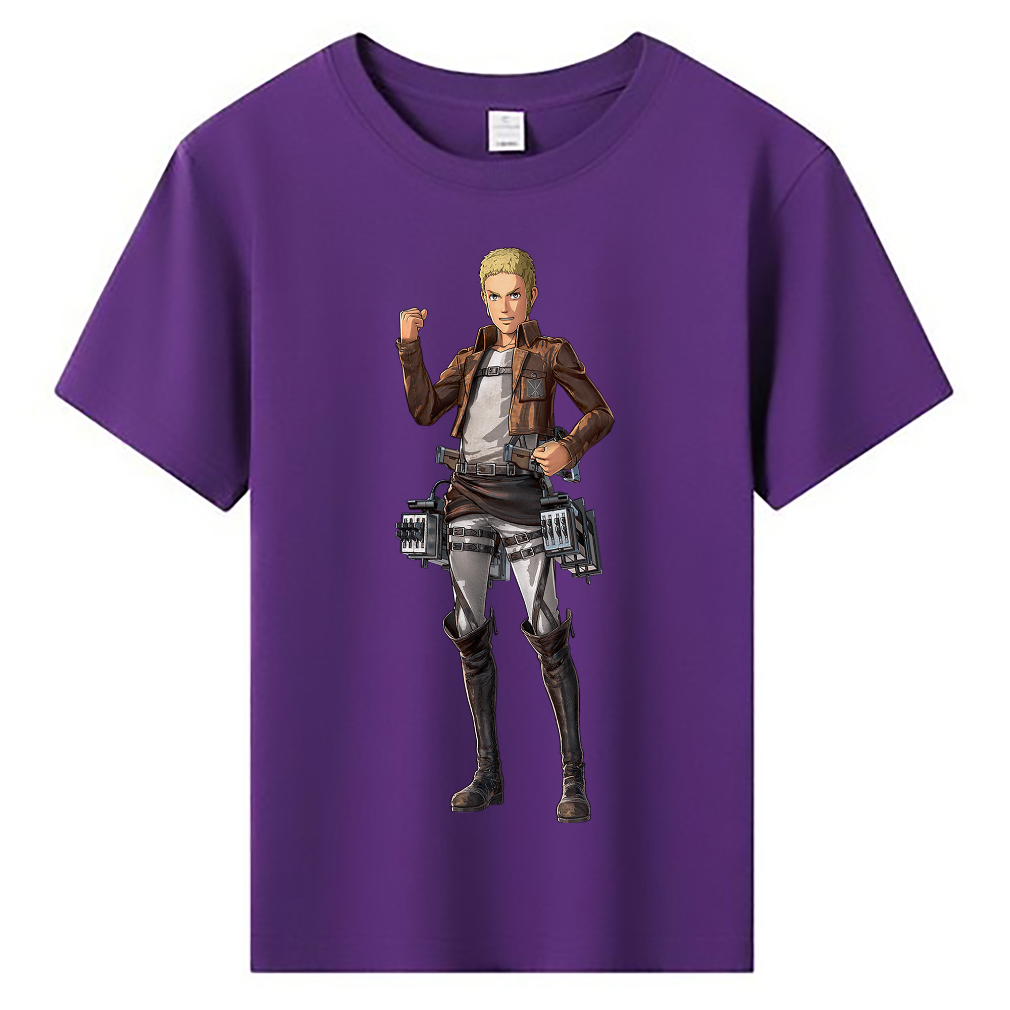 （画像用） 進撃の巨人 ライナー・ブラウン Attack on Titan Reiner Braun 綿100％キッズTシャツ（フロントプリント）