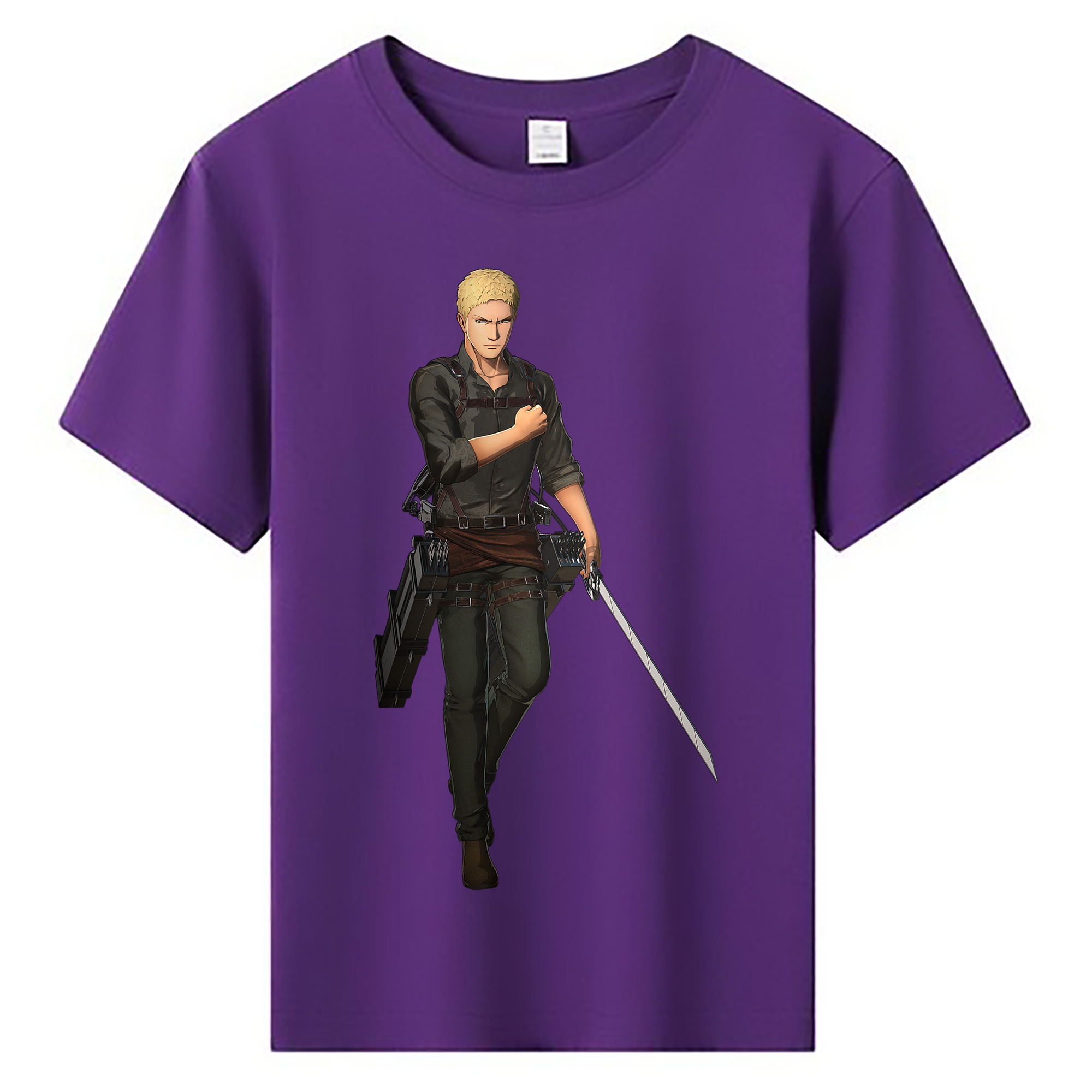 （画像用） 進撃の巨人 ライナー・ブラウン Attack on Titan Reiner Braun 綿100％キッズTシャツ（フロントプリント）