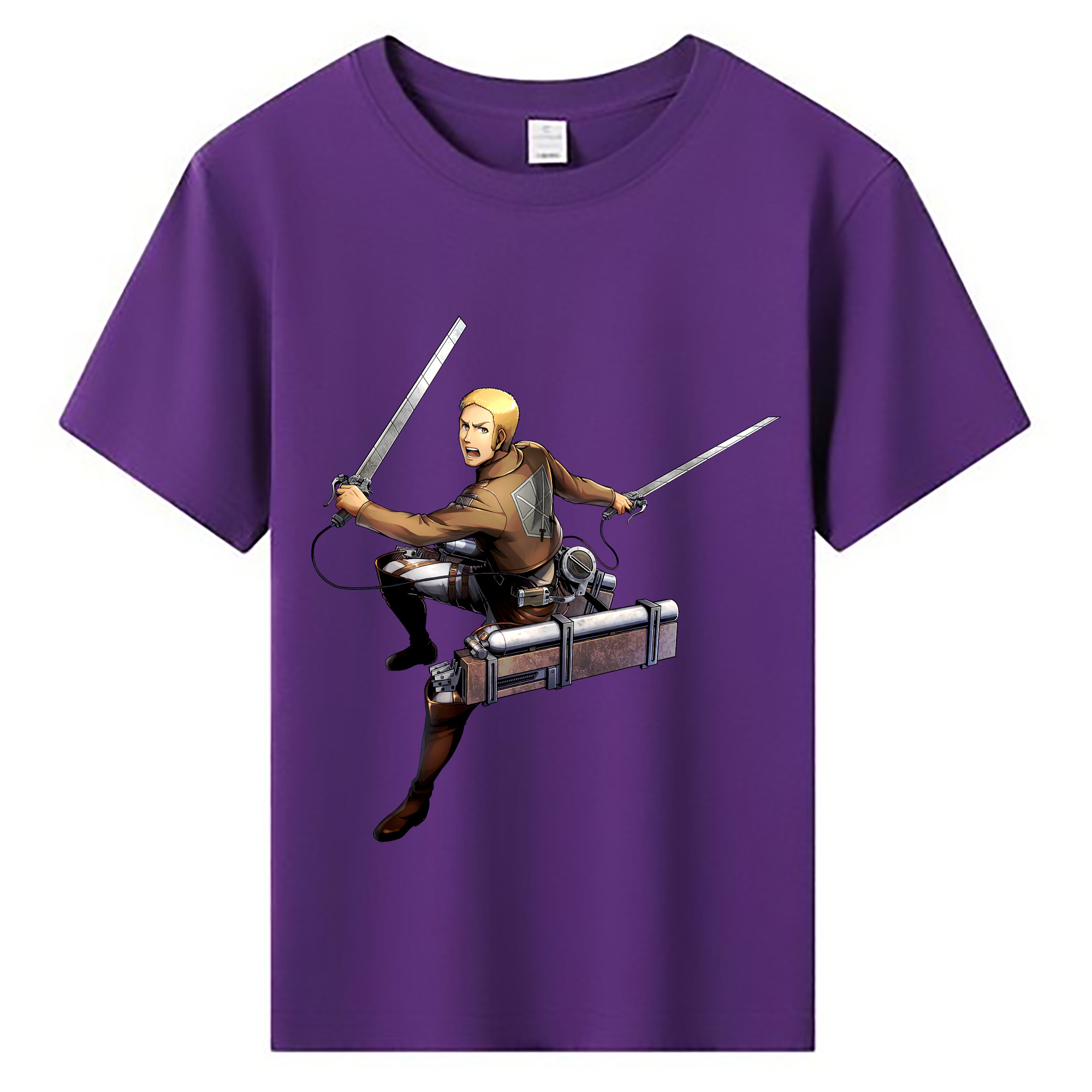 （画像用） 進撃の巨人 ライナー・ブラウン Attack on Titan Reiner Braun 綿100％キッズTシャツ（フロントプリント）