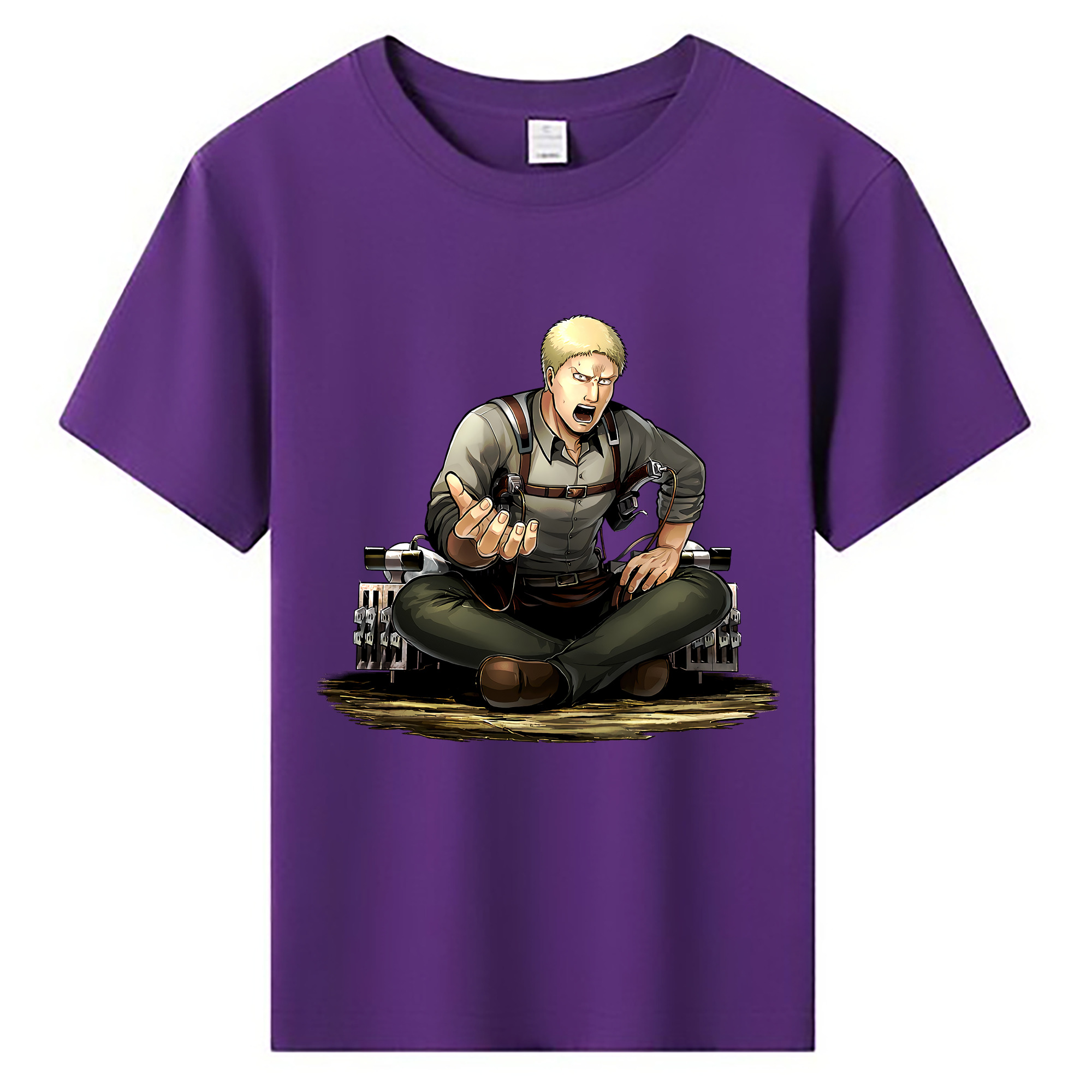 （画像用） 進撃の巨人 ライナー・ブラウン Attack on Titan Reiner Braun 綿100％キッズTシャツ（フロントプリント）