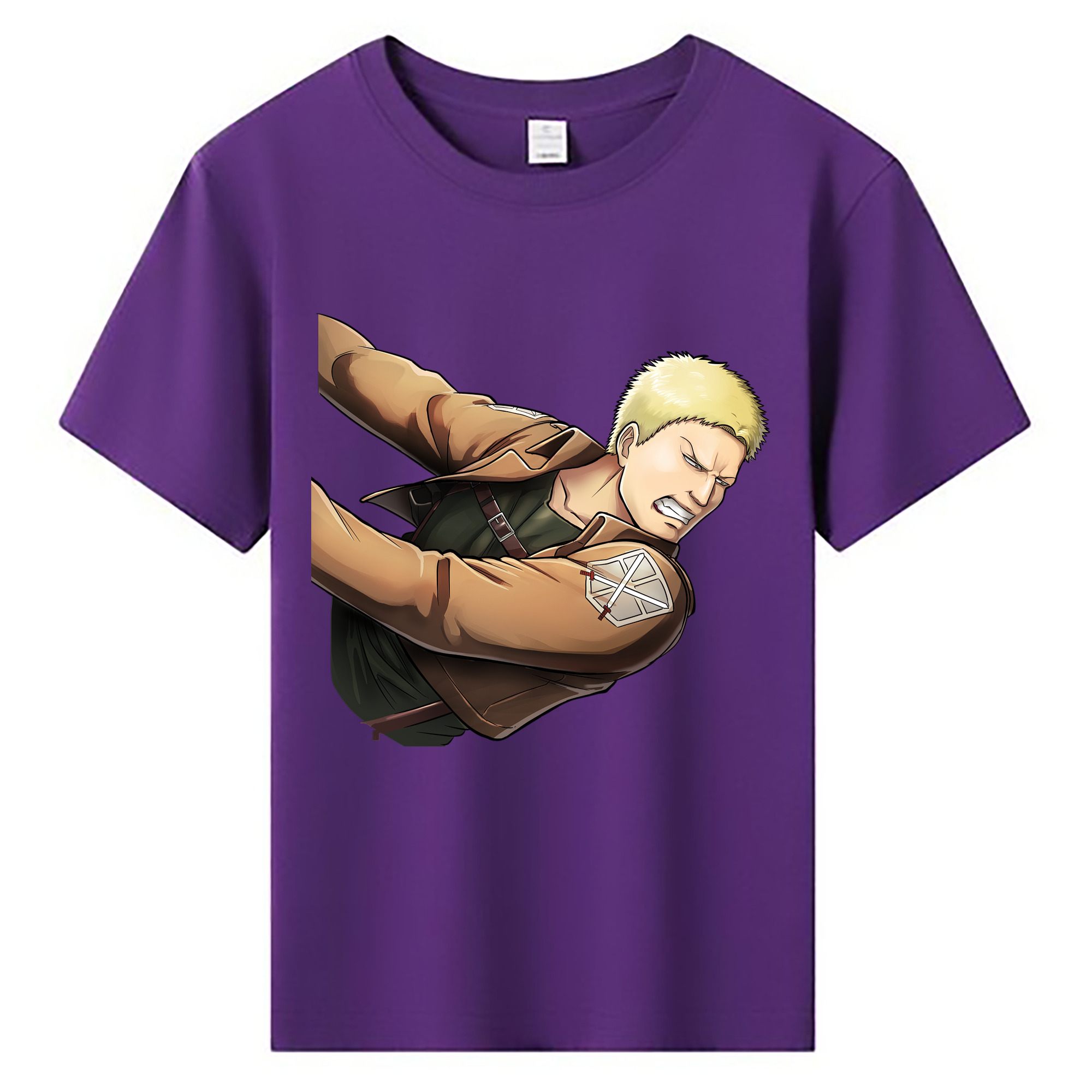 （画像用） 進撃の巨人 ライナー・ブラウン Attack on Titan Reiner Braun 綿100％キッズTシャツ（フロントプリント）