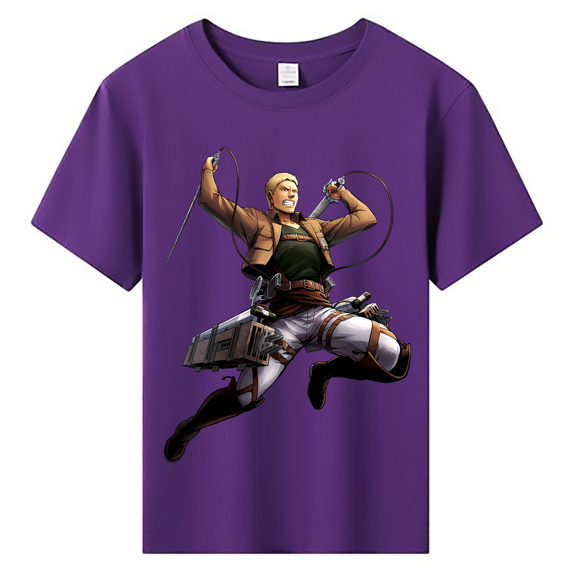 （画像用） 進撃の巨人 ライナー・ブラウン Attack on Titan Reiner Braun 綿100％キッズTシャツ（フロントプリント）