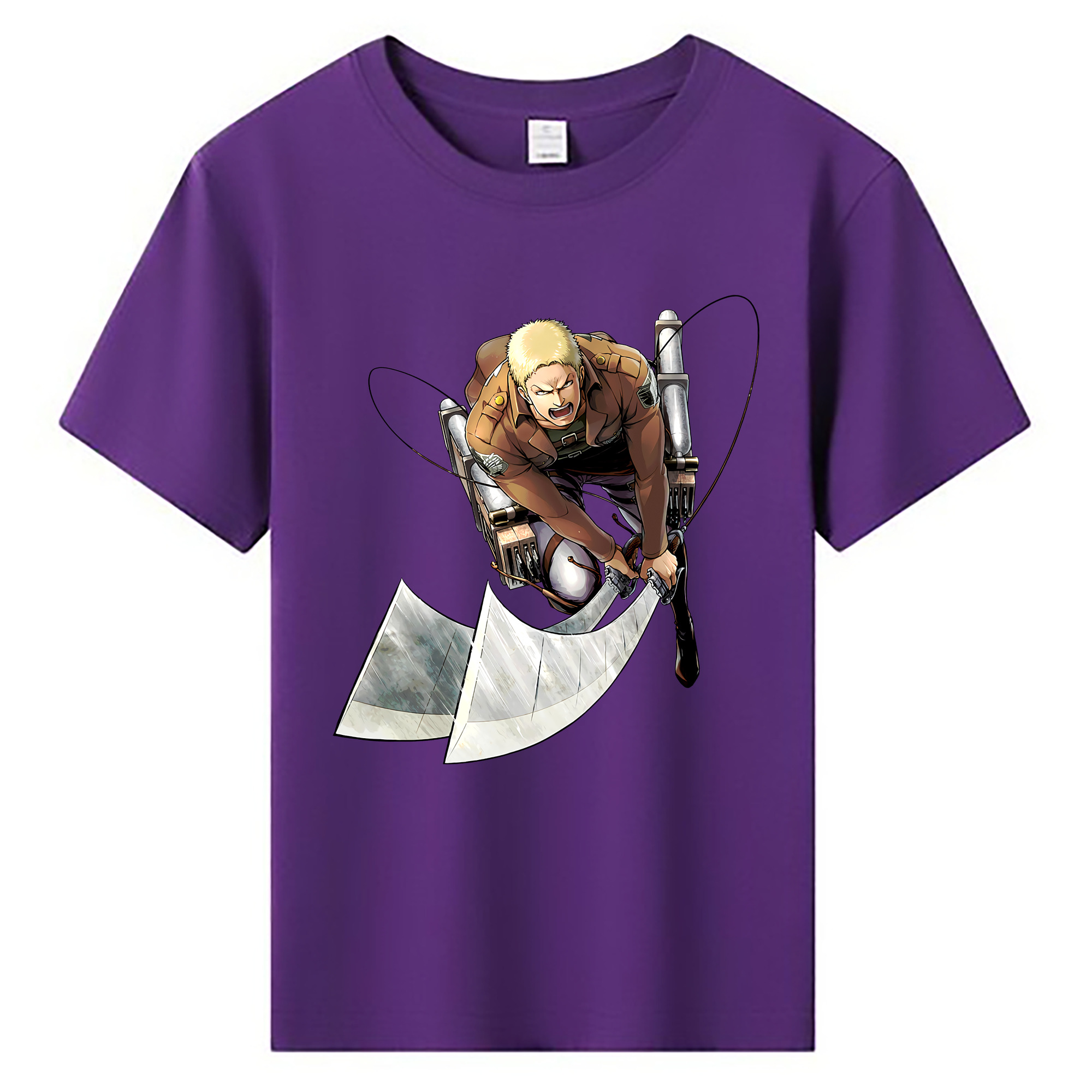 （画像用） 進撃の巨人 ライナー・ブラウン Attack on Titan Reiner Braun 綿100％キッズTシャツ（フロントプリント）