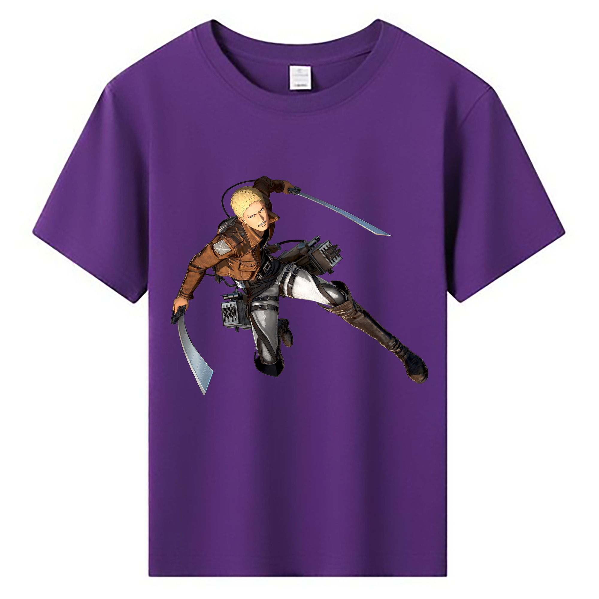 （画像用） 進撃の巨人 ライナー・ブラウン Attack on Titan Reiner Braun 綿100％キッズTシャツ（フロントプリント）