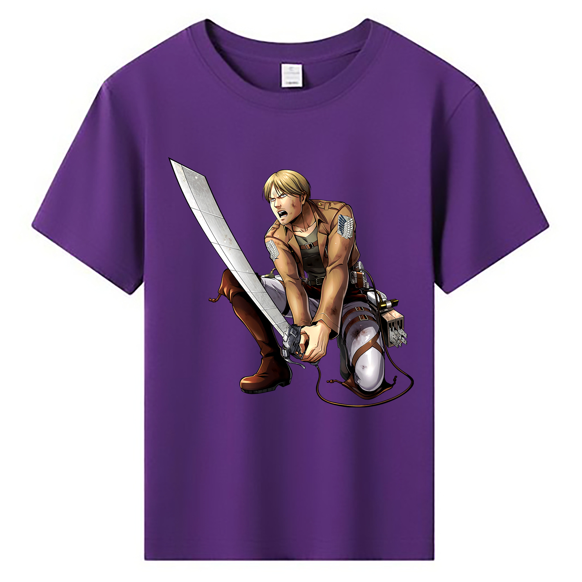 （画像用） 進撃の巨人 ミケ·ザカリアス Attack on Titan Mike Zakarius 綿100％キッズTシャツ（フロントプリント）