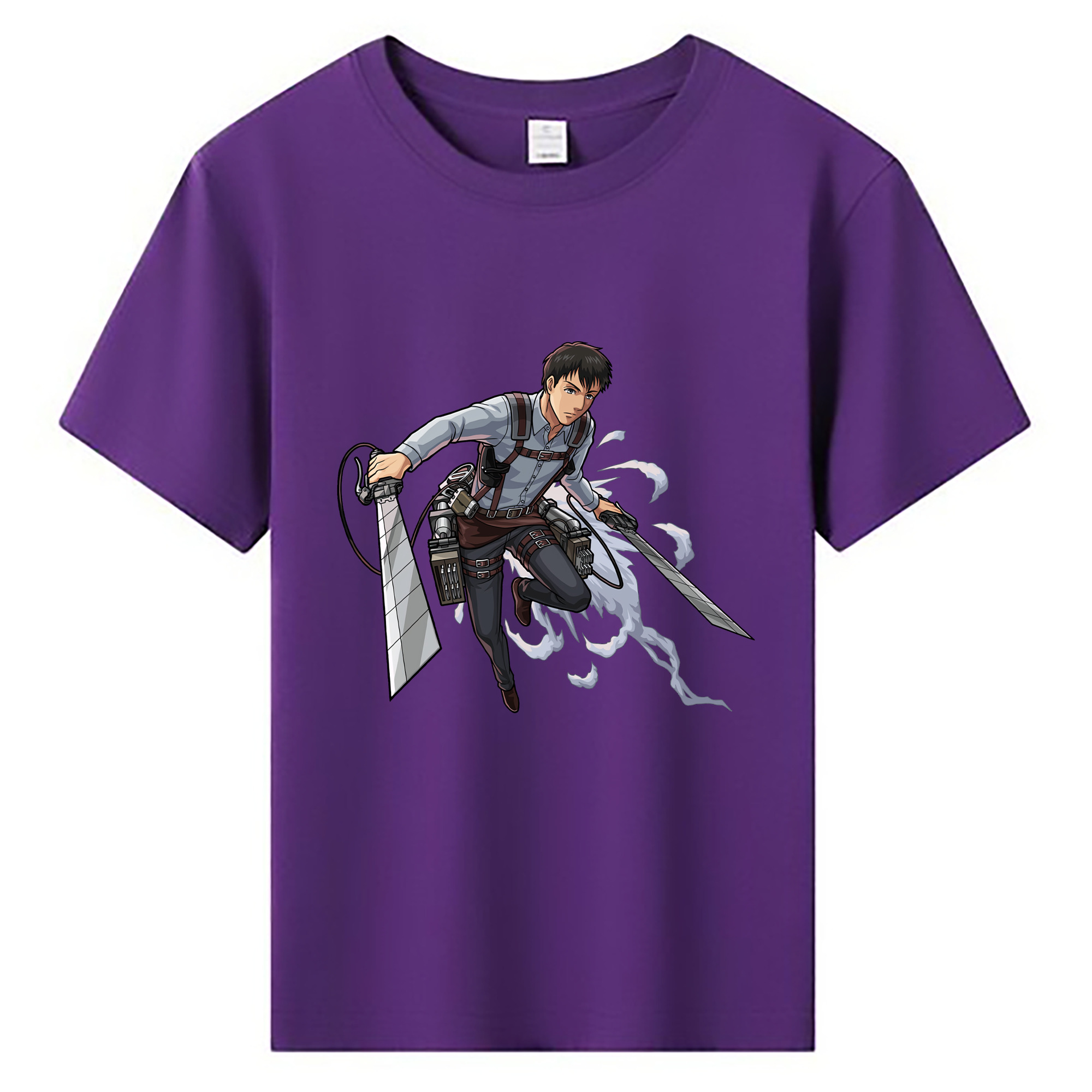 （画像用） 進撃の巨人 ベルトルト・フーバー Attack on Titan Bertholdt Hoover 綿100％キッズTシャツ（フロントプリント）