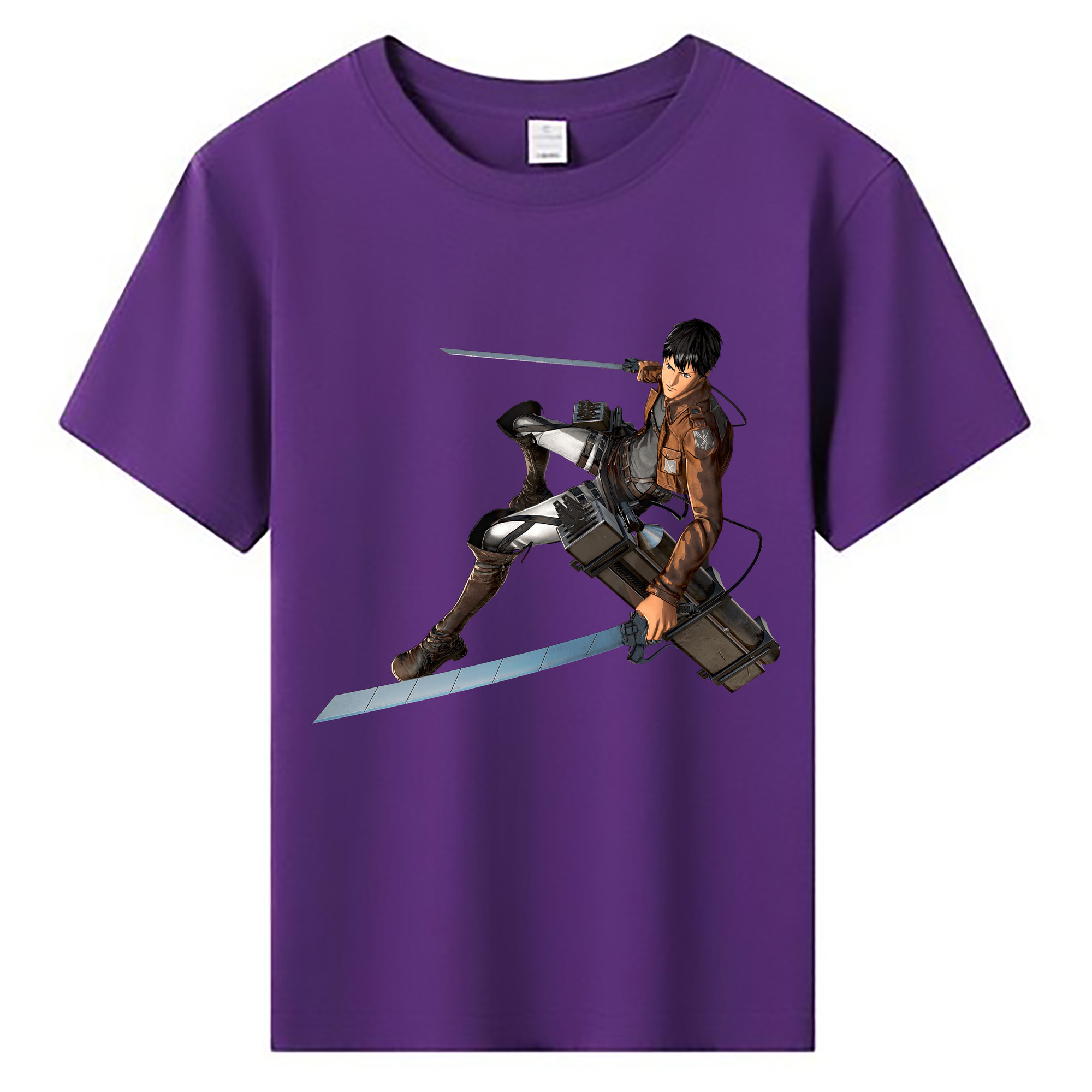 （画像用） 進撃の巨人 ベルトルト・フーバー Attack on Titan Bertholdt Hoover 綿100％キッズTシャツ（フロントプリント）