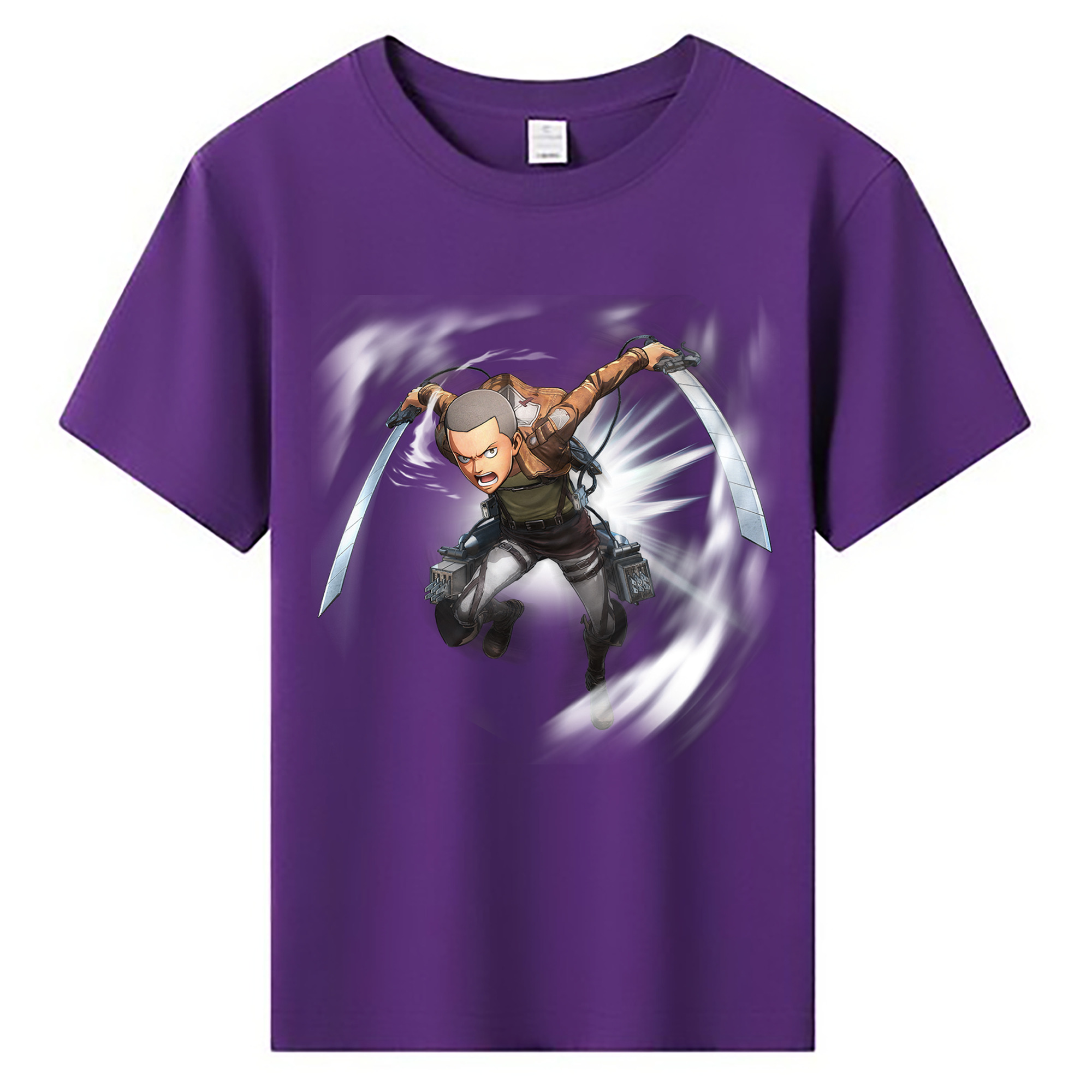（画像用） 進撃の巨人 コニー·スプリンガー Attack on Titan Connie Springer 綿100％キッズTシャツ（フロントプリント）