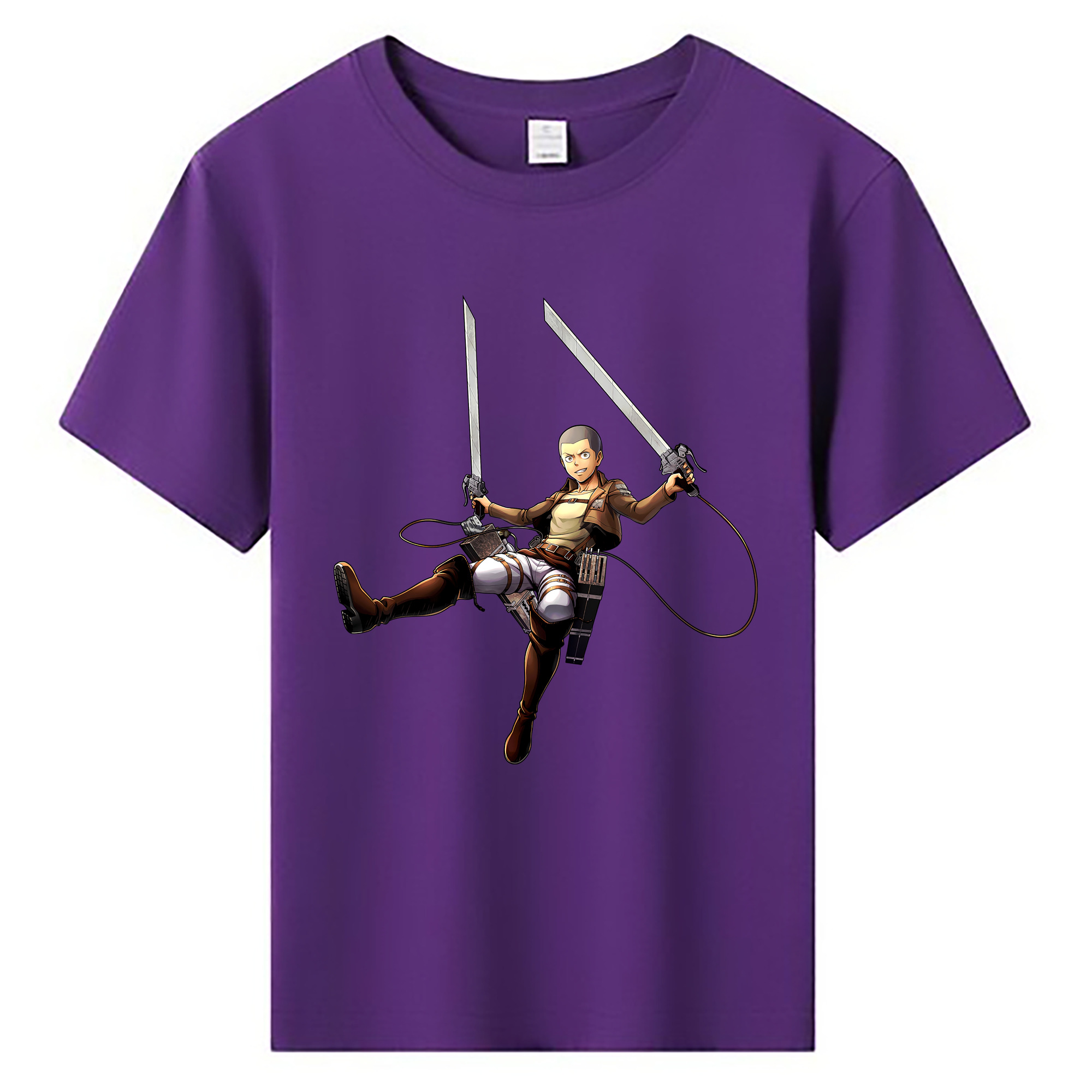 （画像用） 進撃の巨人 コニー·スプリンガー Attack on Titan Connie Springer 綿100％キッズTシャツ（フロントプリント）