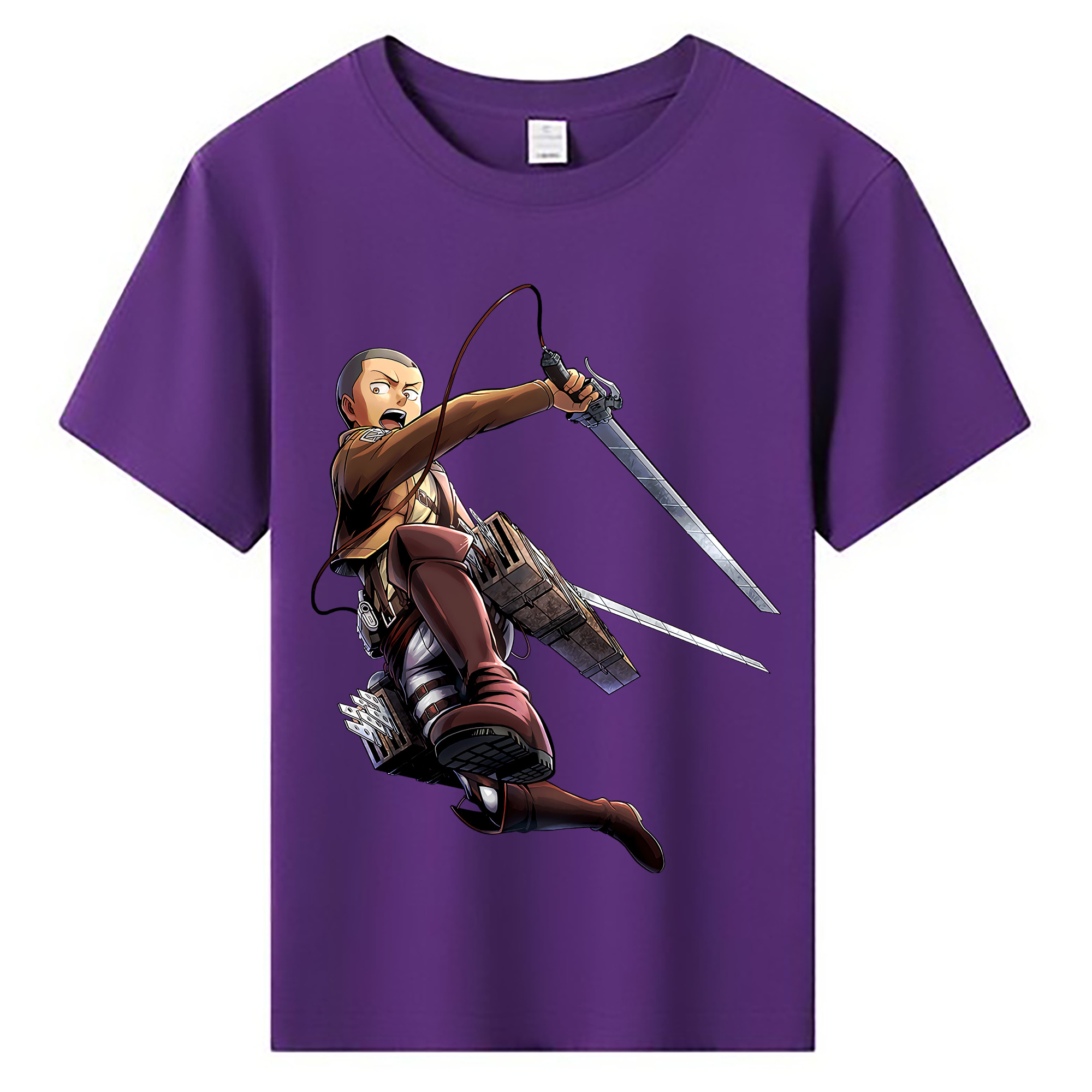 （画像用） 進撃の巨人 コニー·スプリンガー Attack on Titan Connie Springer 綿100％キッズTシャツ（フロントプリント）