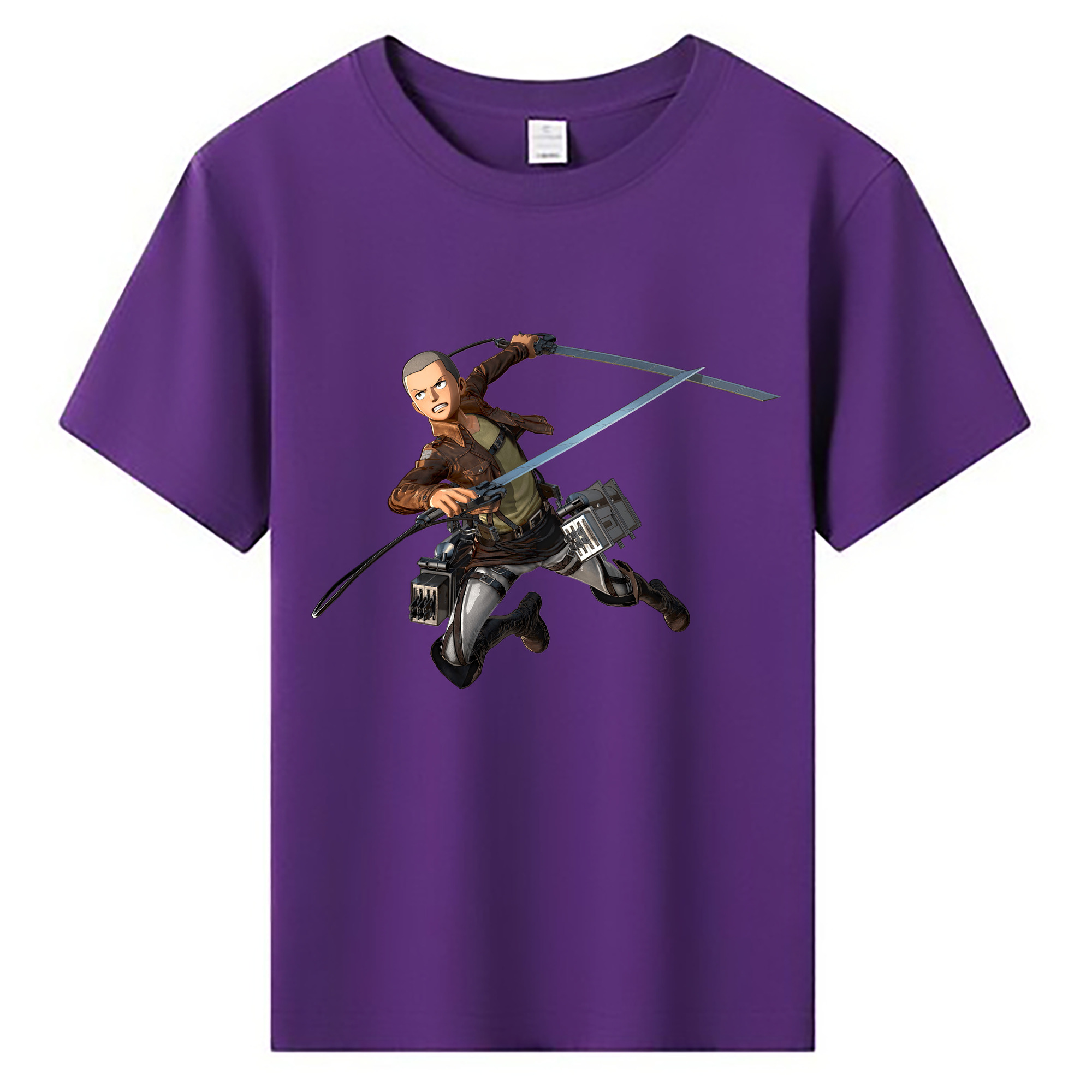 （画像用） 進撃の巨人 コニー·スプリンガー Attack on Titan Connie Springer 綿100％キッズTシャツ（フロントプリント）