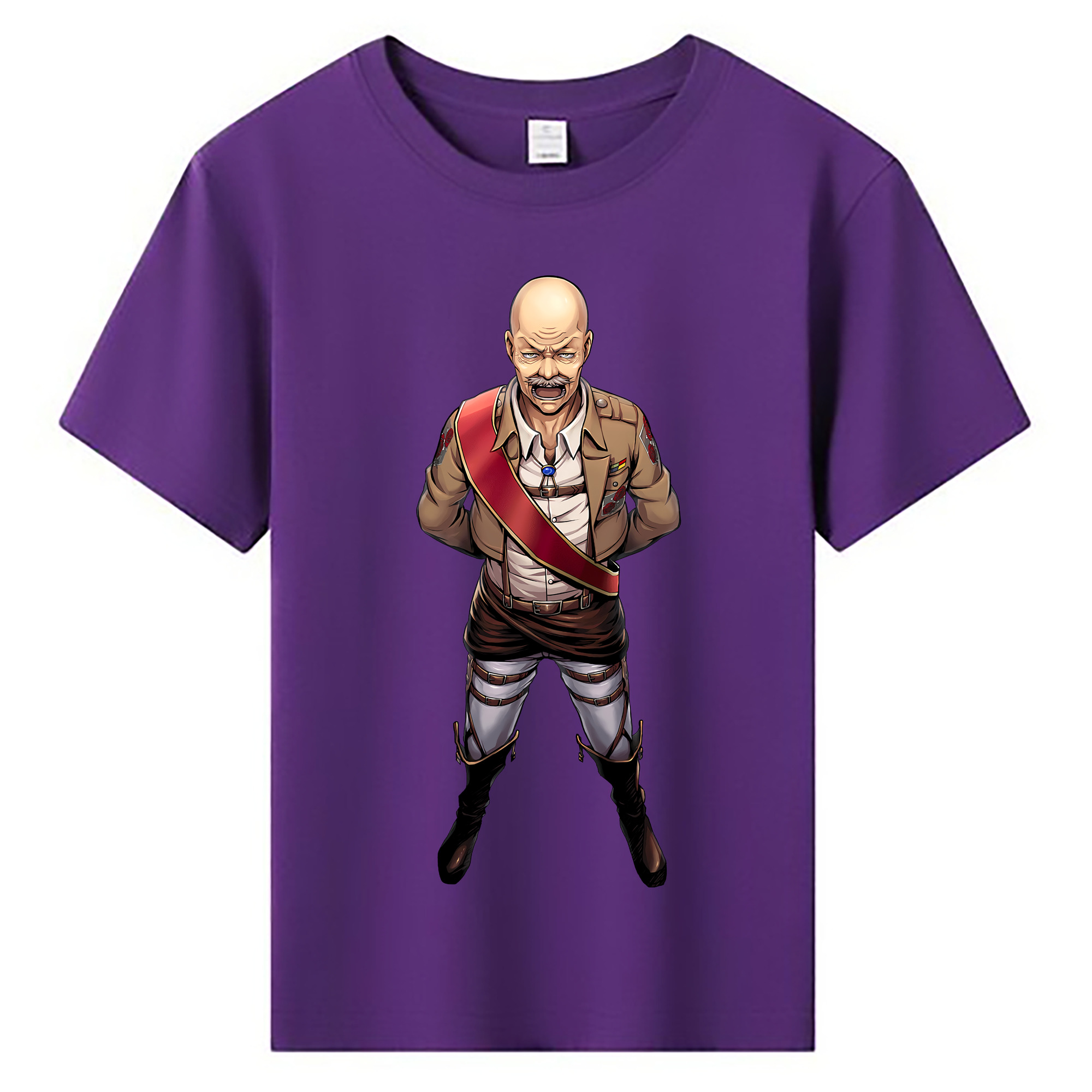 （画像用） 進撃の巨人 ドット·ピクシス Attack on Titan Dot Pixis 綿100％キッズTシャツ（フロントプリント）