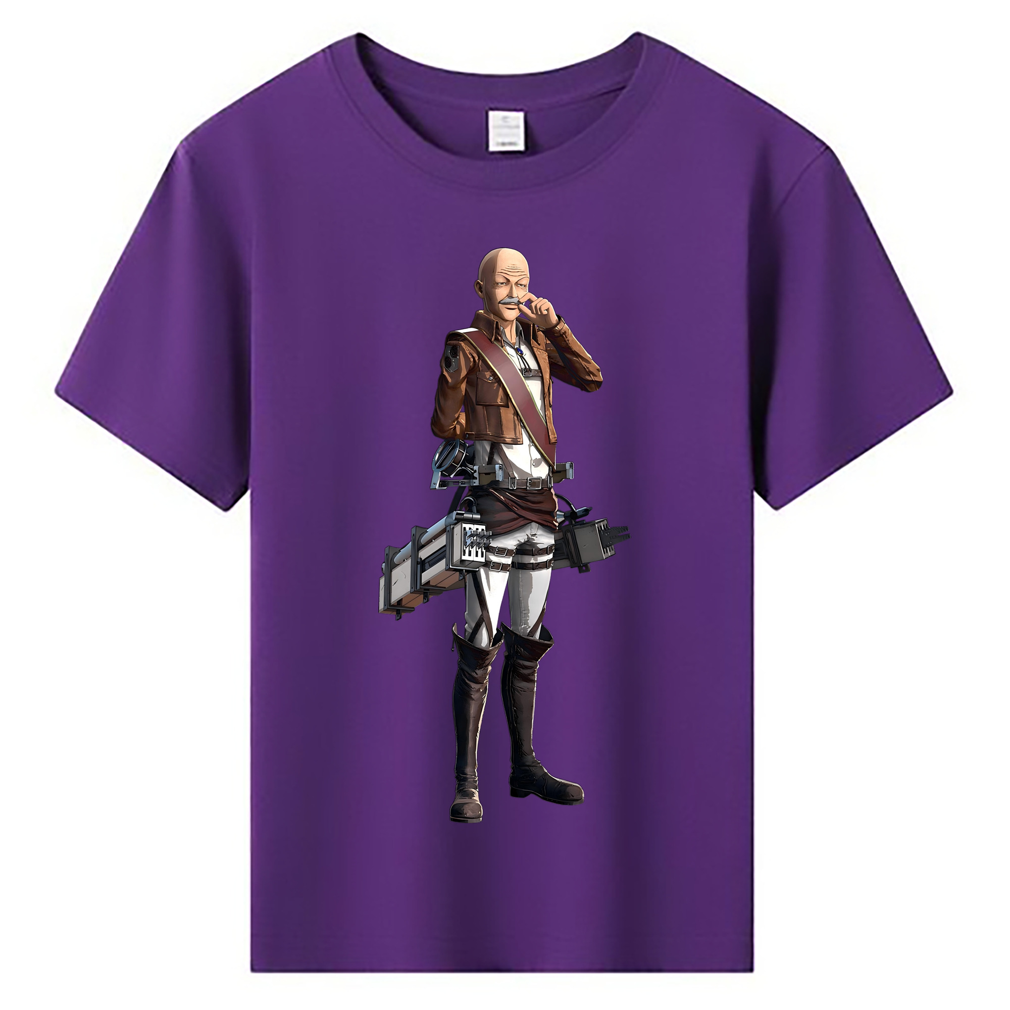 （画像用） 進撃の巨人 ドット·ピクシス Attack on Titan Dot Pixis 綿100％キッズTシャツ（フロントプリント）