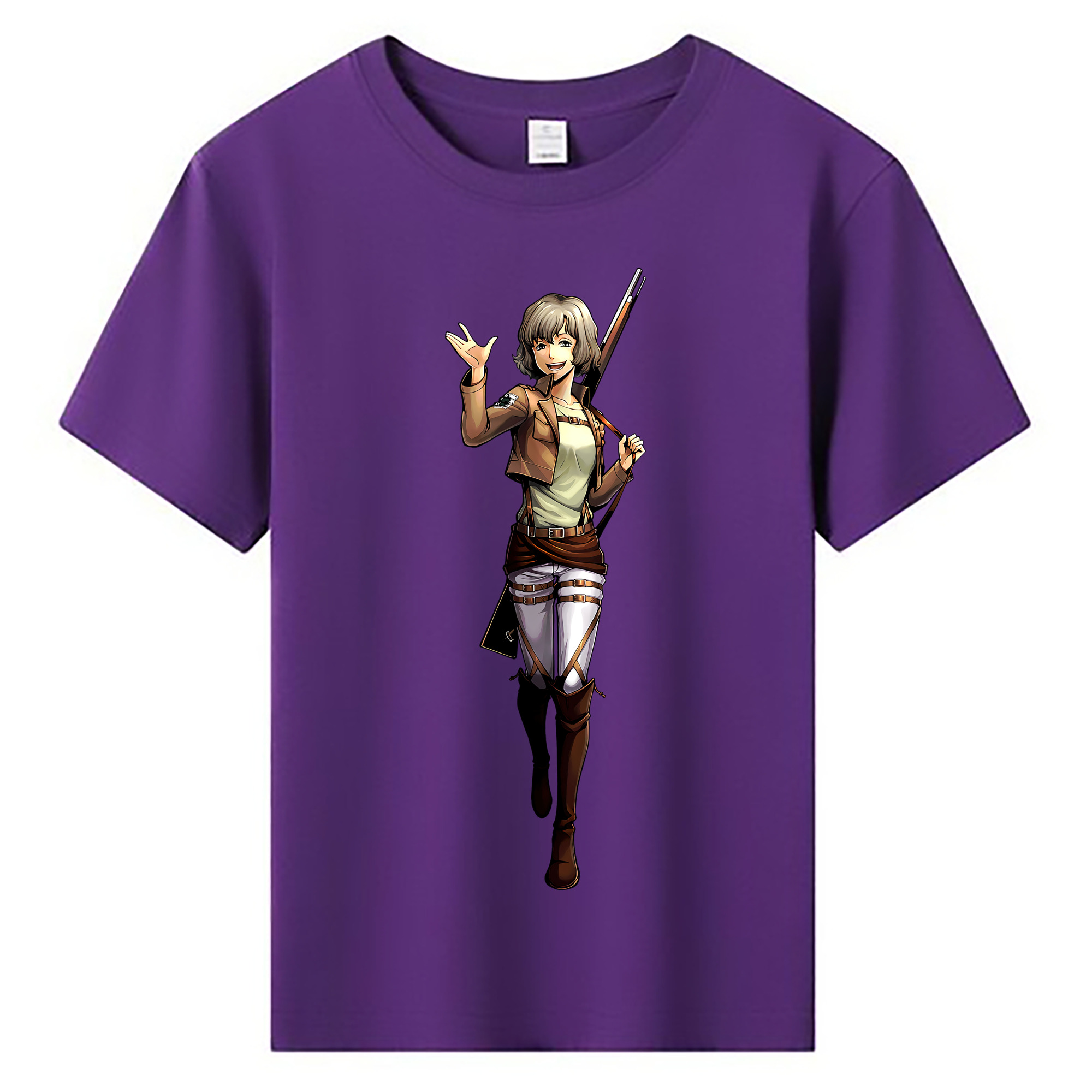 （画像用） 進撃の巨人 ヒツチ Attack on Titan Hitch 綿100％キッズTシャツ（フロントプリント）