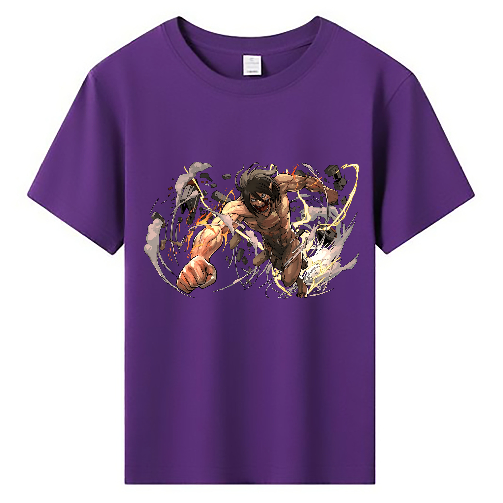 （画像用） 進撃の巨人 Attack on Titan 綿100％キッズTシャツ（フロントプリント）