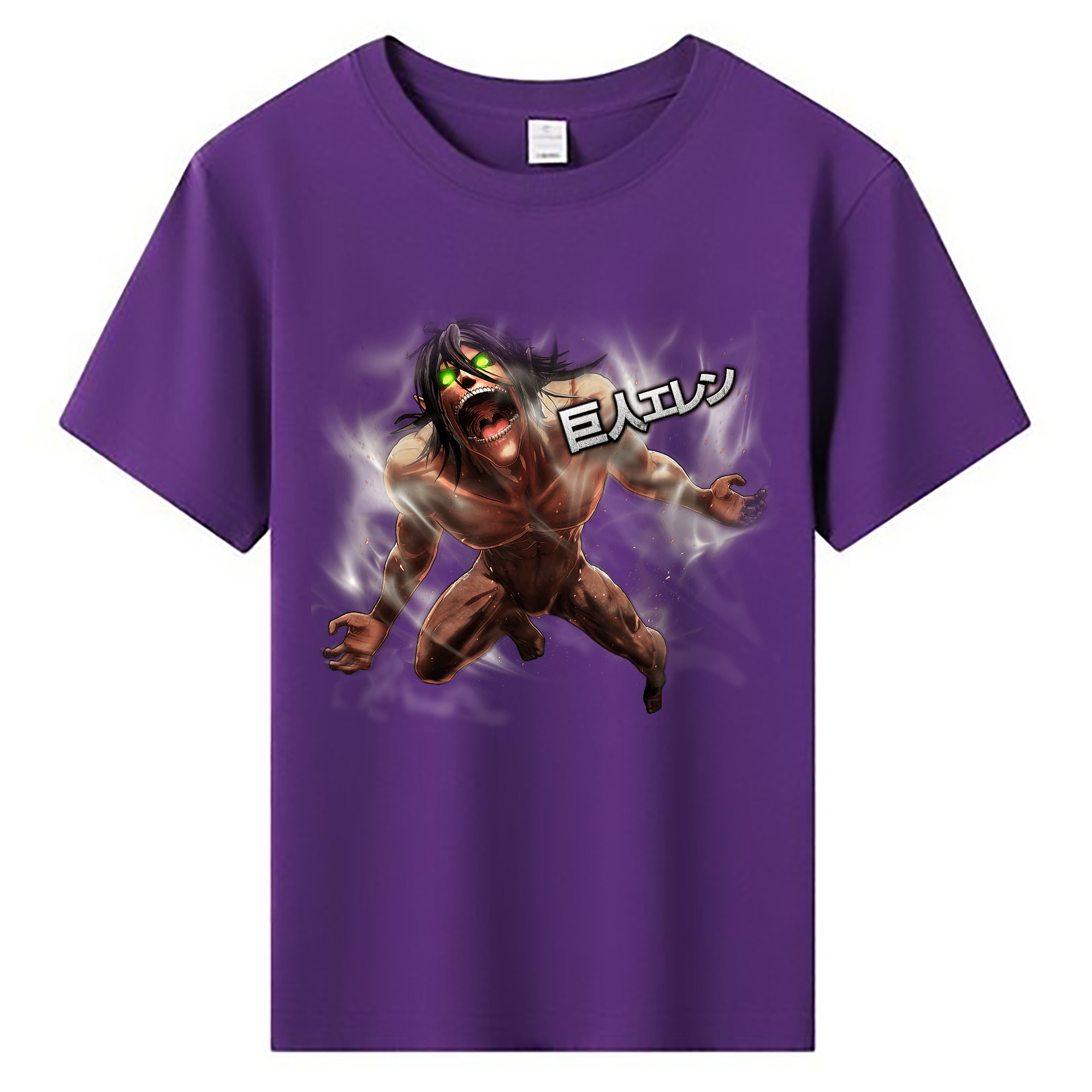 （画像用） 進撃の巨人 Attack on Titan 綿100％キッズTシャツ（フロントプリント）