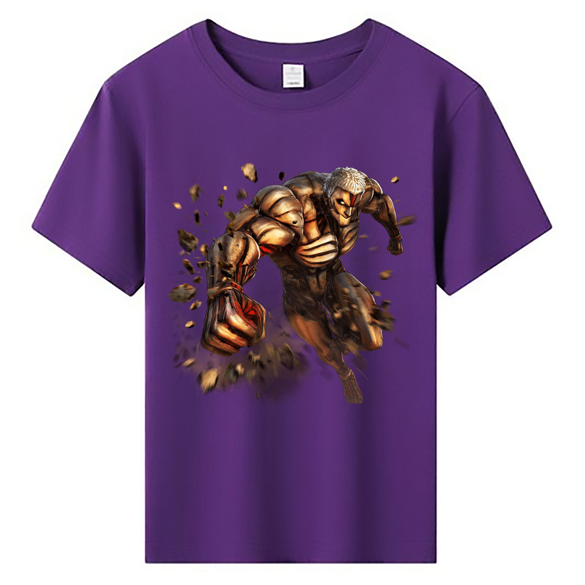 （画像用） 進撃の巨人 Attack on Titan 綿100％キッズTシャツ（フロントプリント）