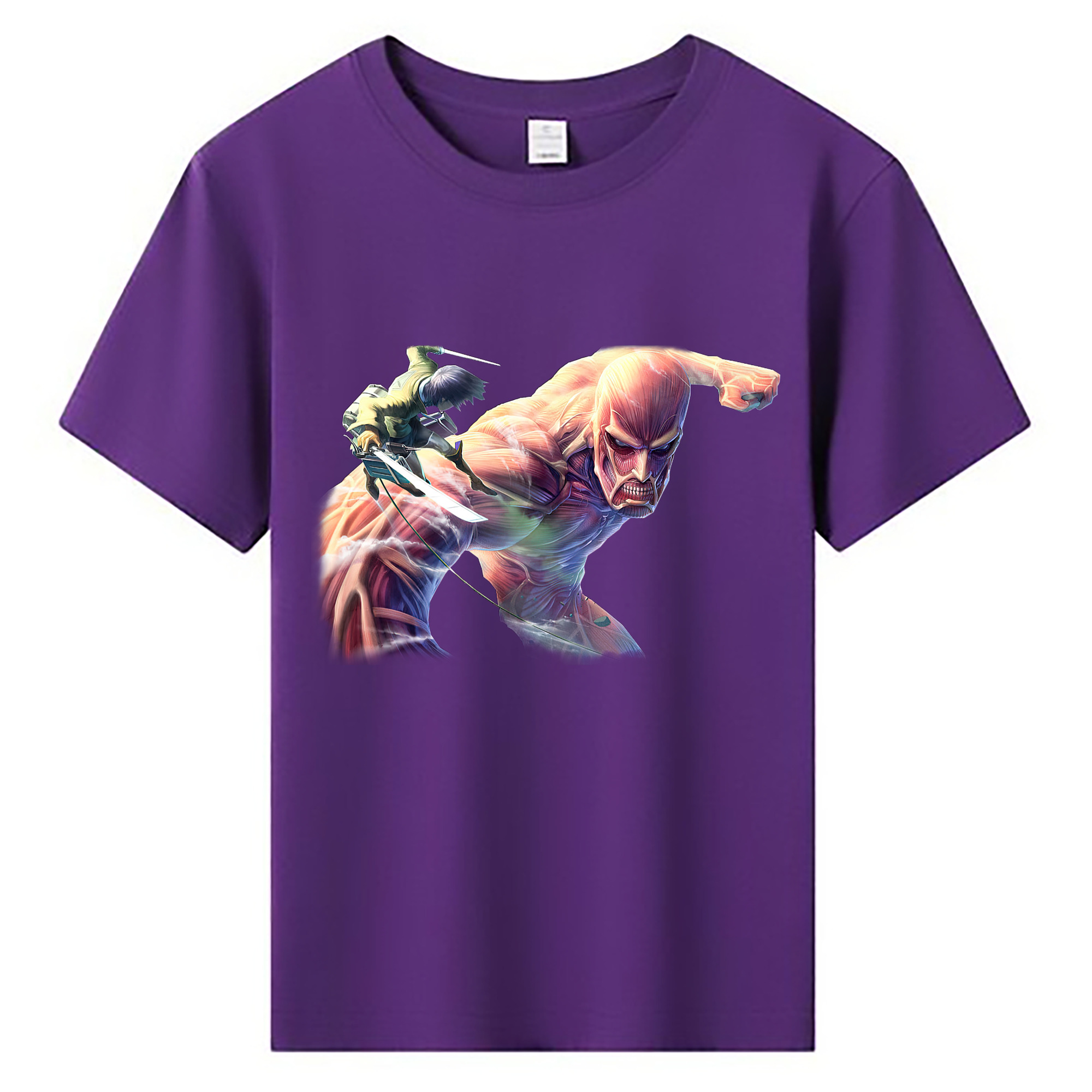 （画像用） 進撃の巨人 Attack on Titan 綿100％キッズTシャツ（フロントプリント）