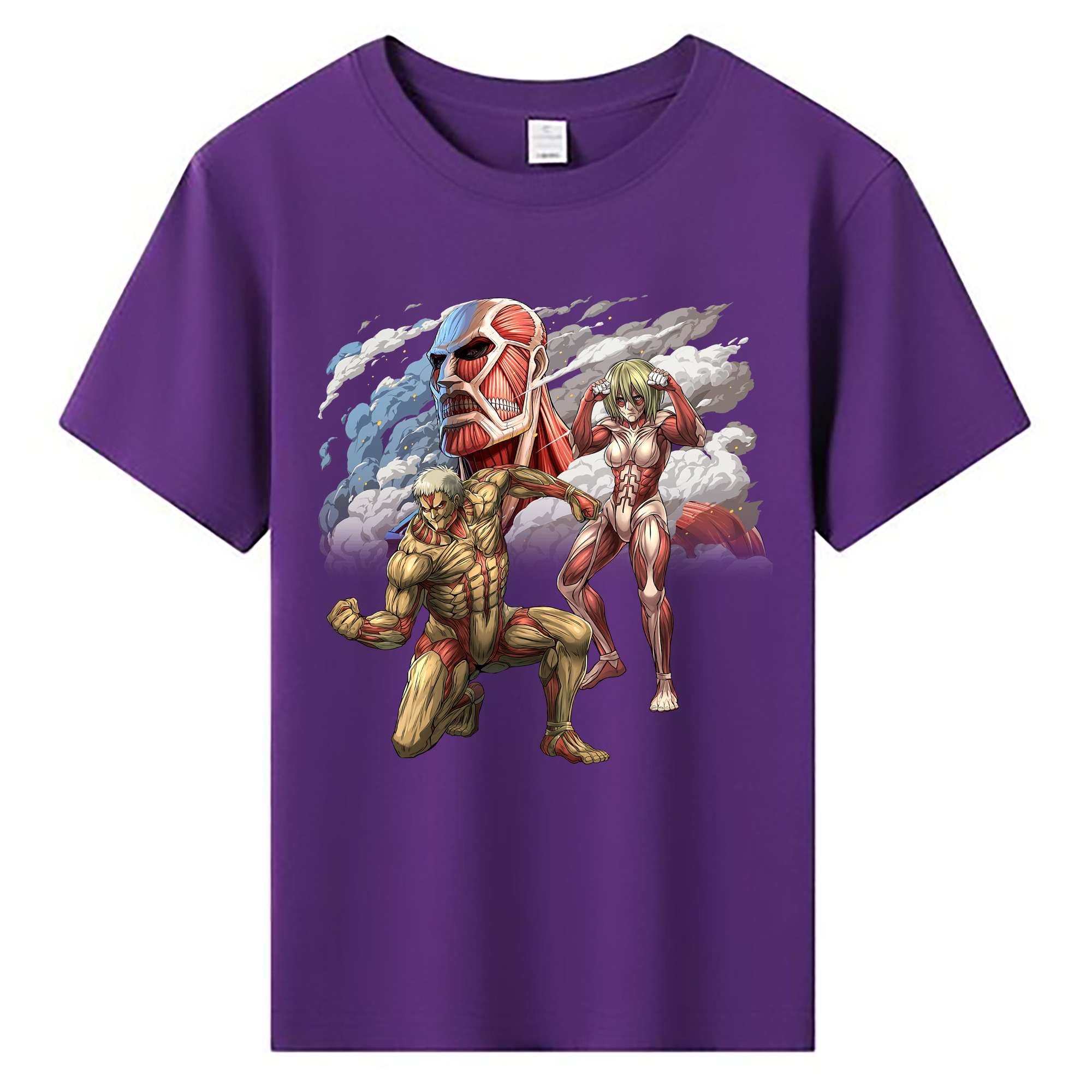 （画像用） 進撃の巨人 Attack on Titan 綿100％キッズTシャツ（フロントプリント）