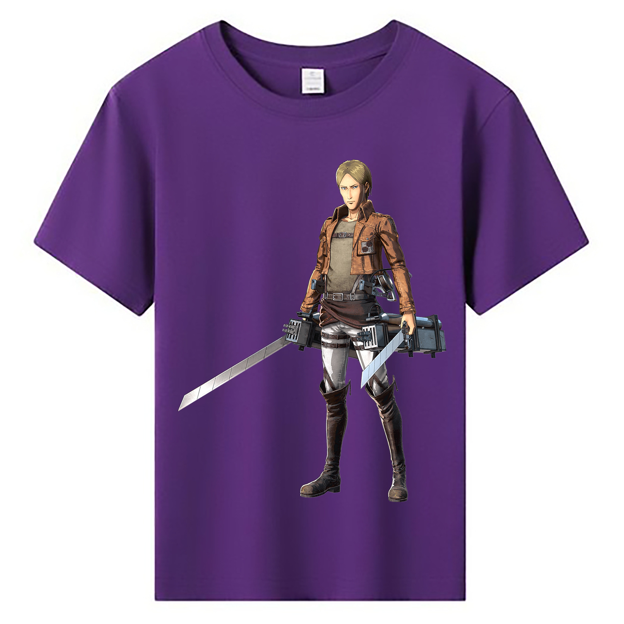 （画像用） 進撃の巨人 Attack on Titan 綿100％キッズTシャツ（フロントプリント）